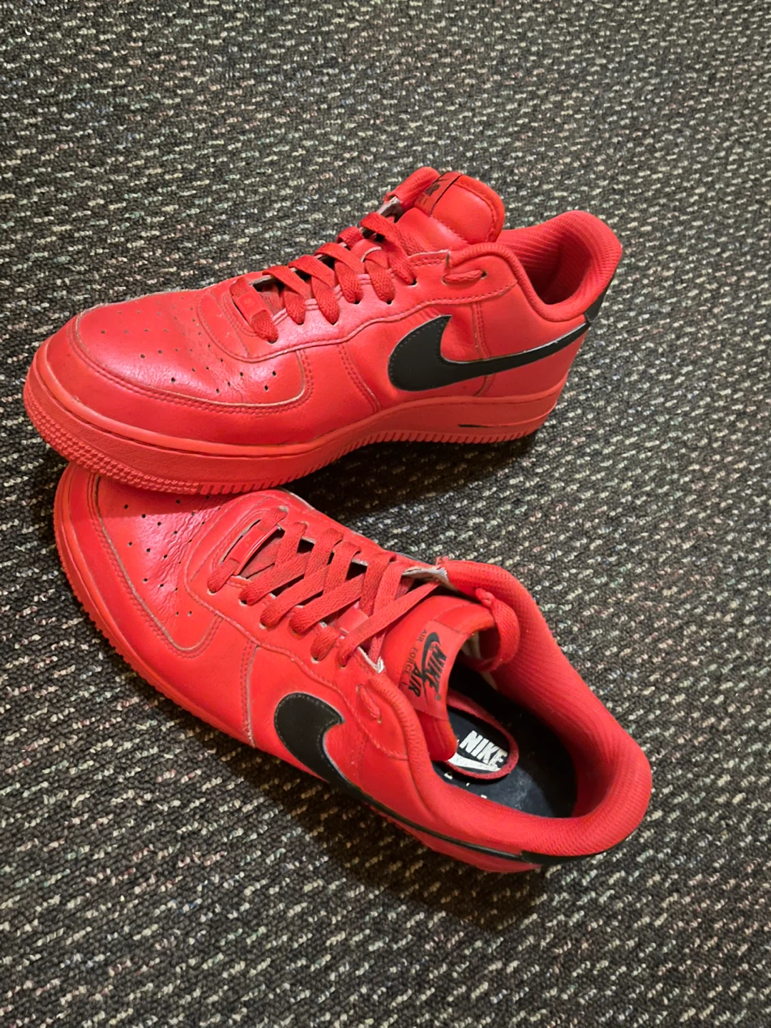 Nike Air Force 1 Red Sneakers - photo 2