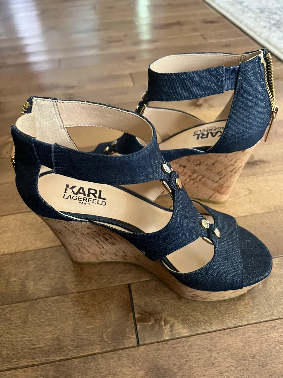 Brand new @Karl Lagerfeld” Wedge Sandals image indicator(2)