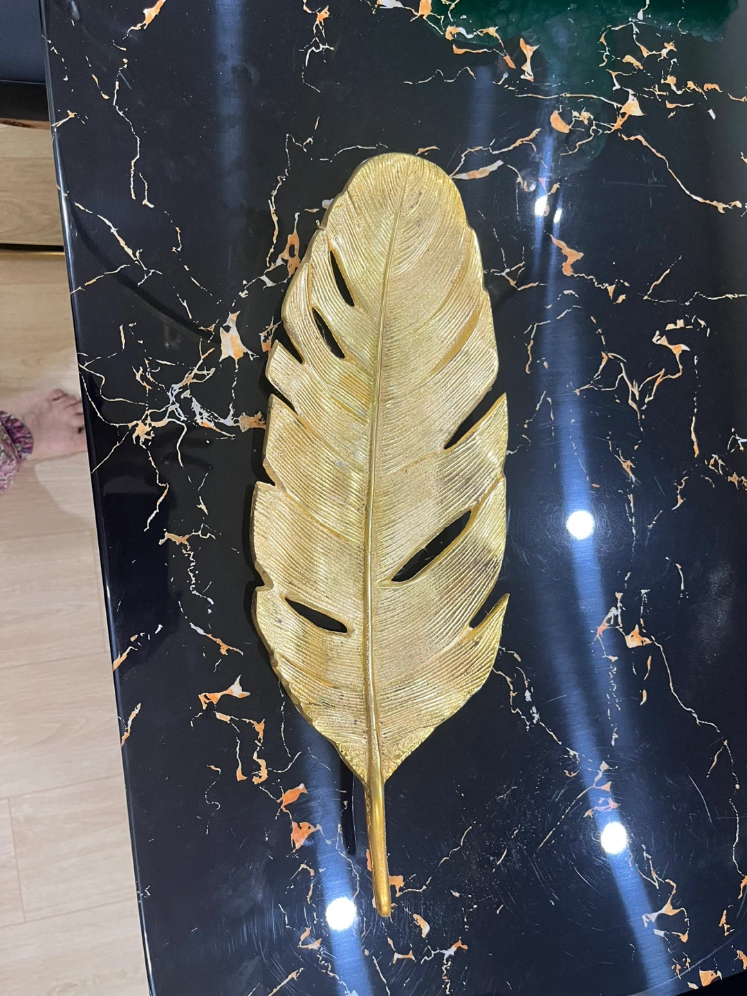 Gold Decorative Feather - photo 2