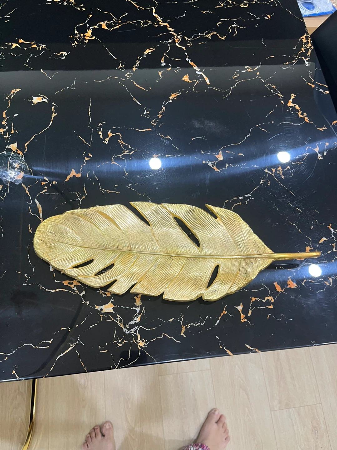 Gold Decorative Feather