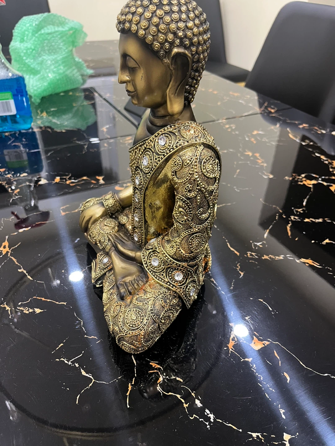 Buddha Statue - Gold Coloured - photo 2