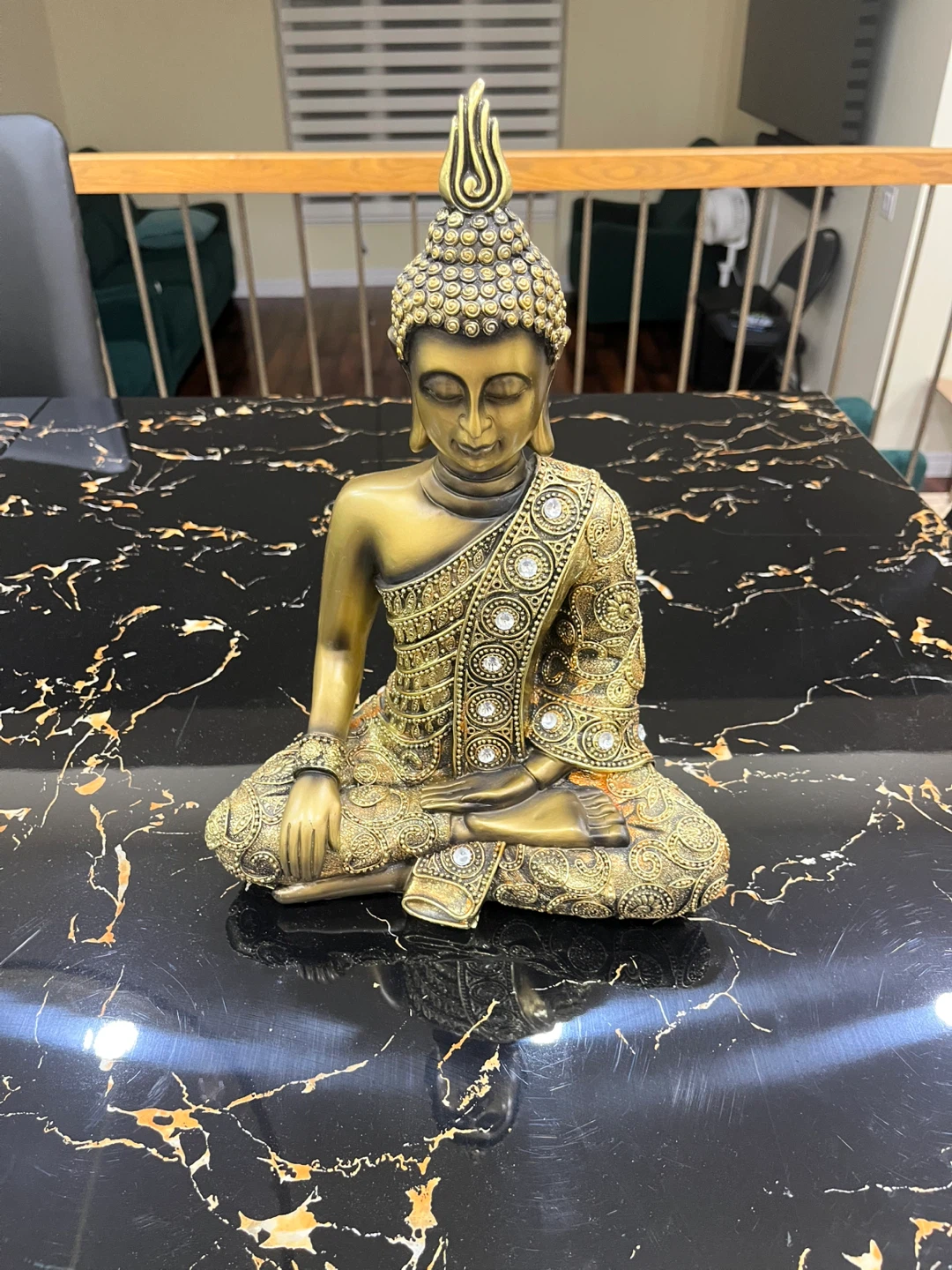 Buddha Statue - Gold Coloured - photo 4