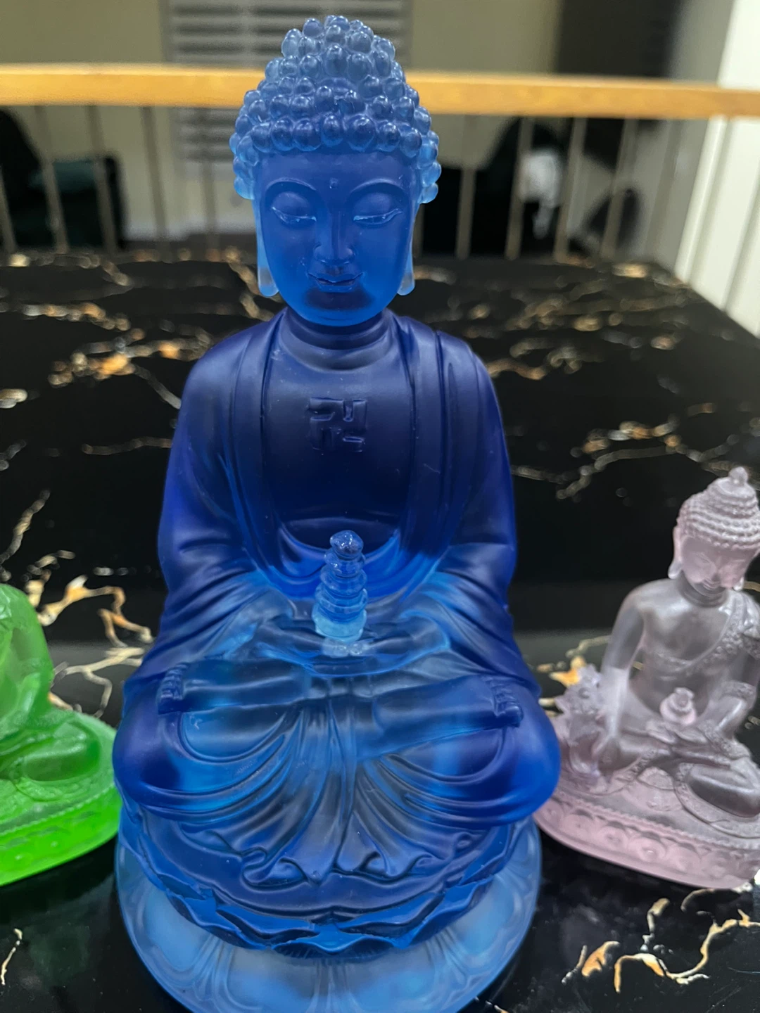 Buddha Statues - Blue, Green & Pink - photo 2
