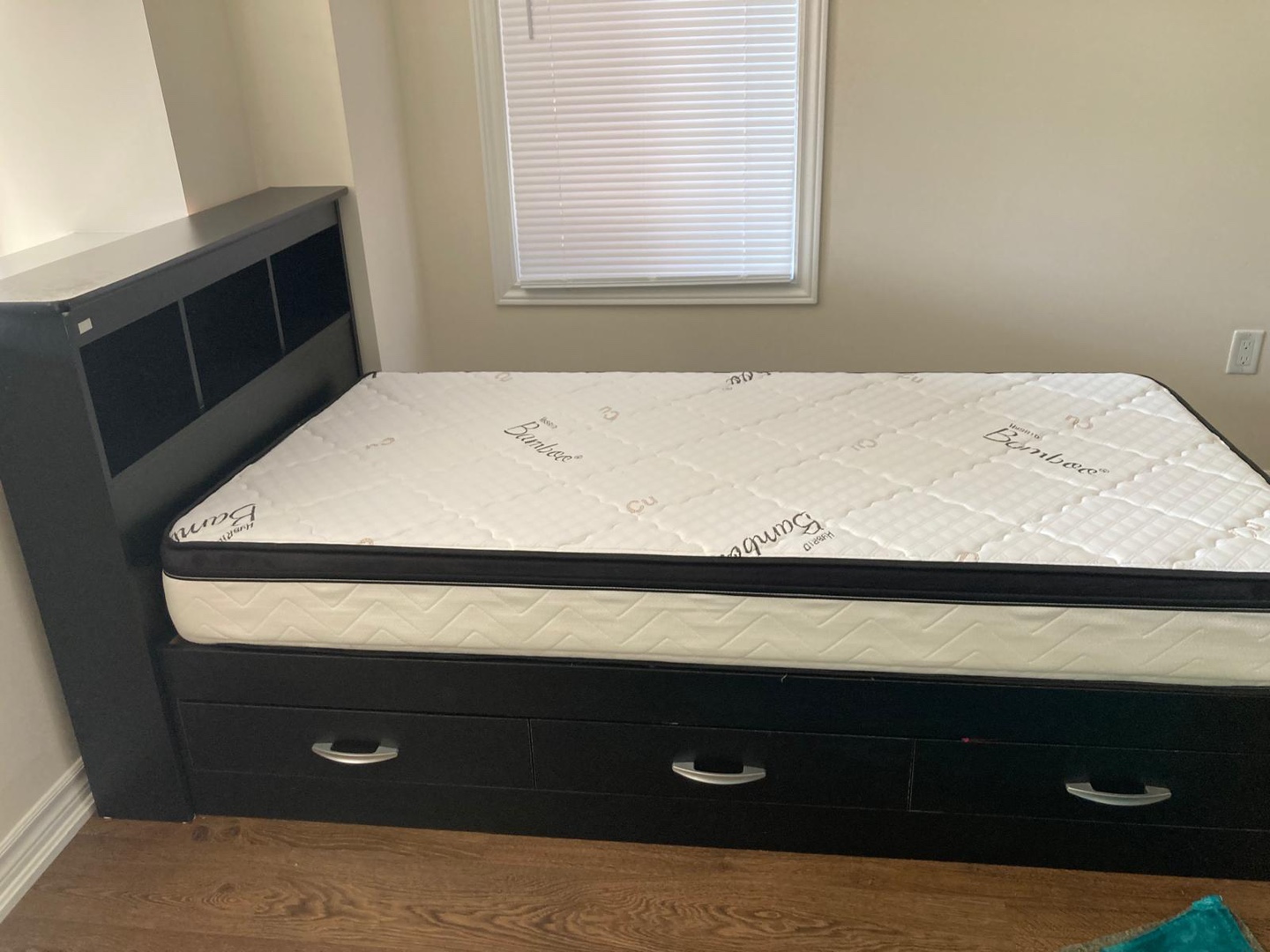 Single Bed Frame with Drawers and Headboard - photo 2