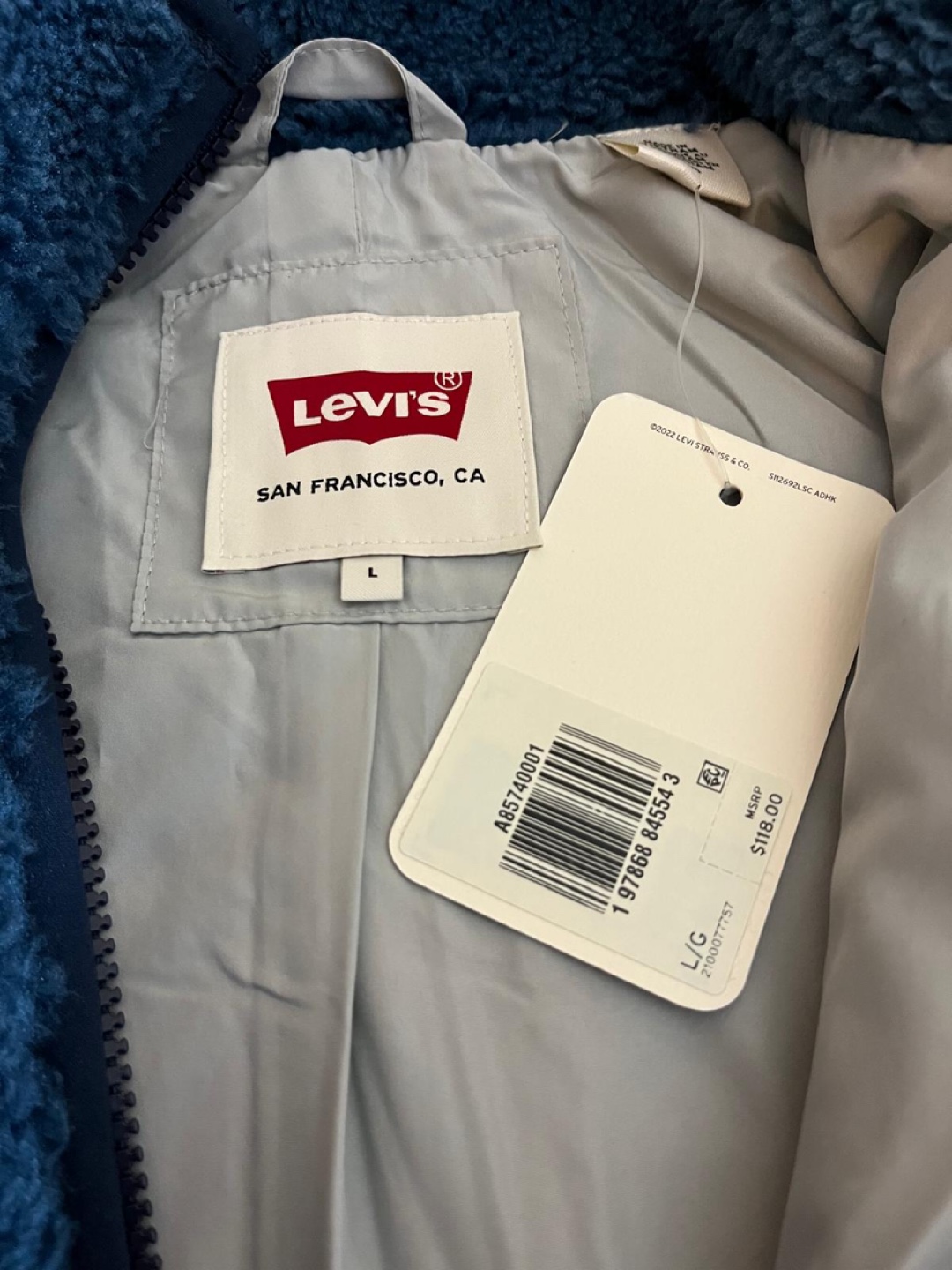 Levi's Sherpa Jacket - Size L - photo 4