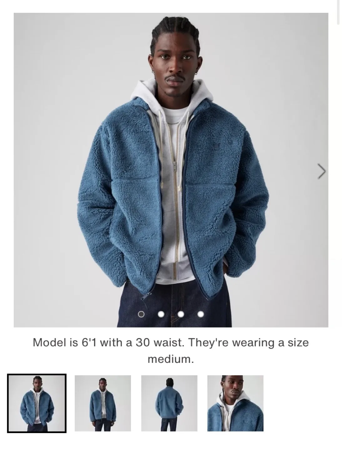 Levi's Sherpa Jacket - Size L thumbnail