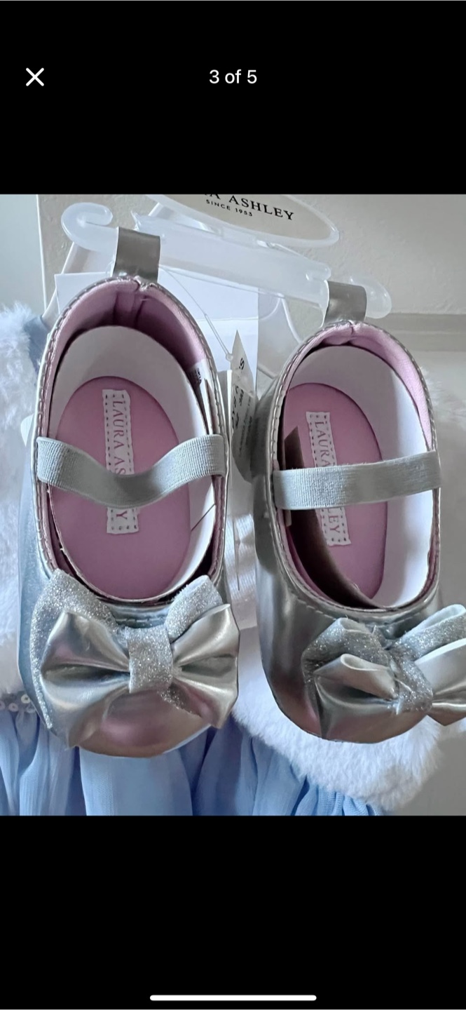 Rococo & Laura Ashley Dress & Shoes Set (6-12M) - photo 3