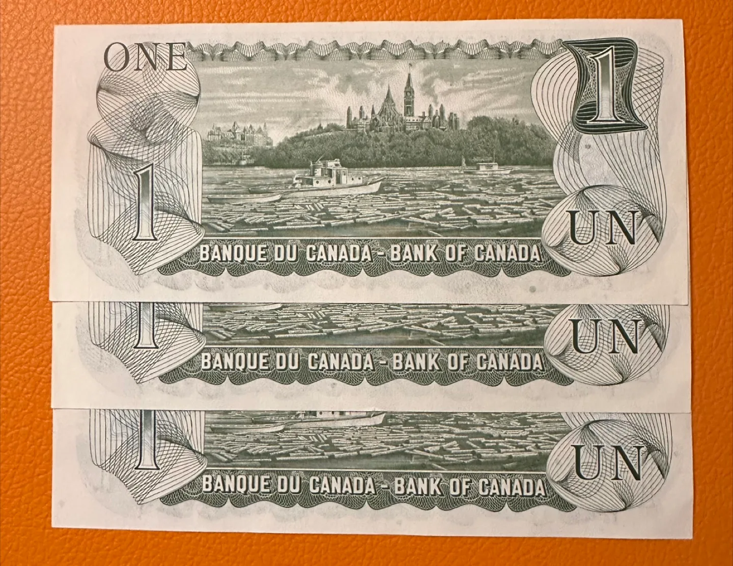 One Dollar Canadian Vintage 1973 Bills UNC image indicator(2)