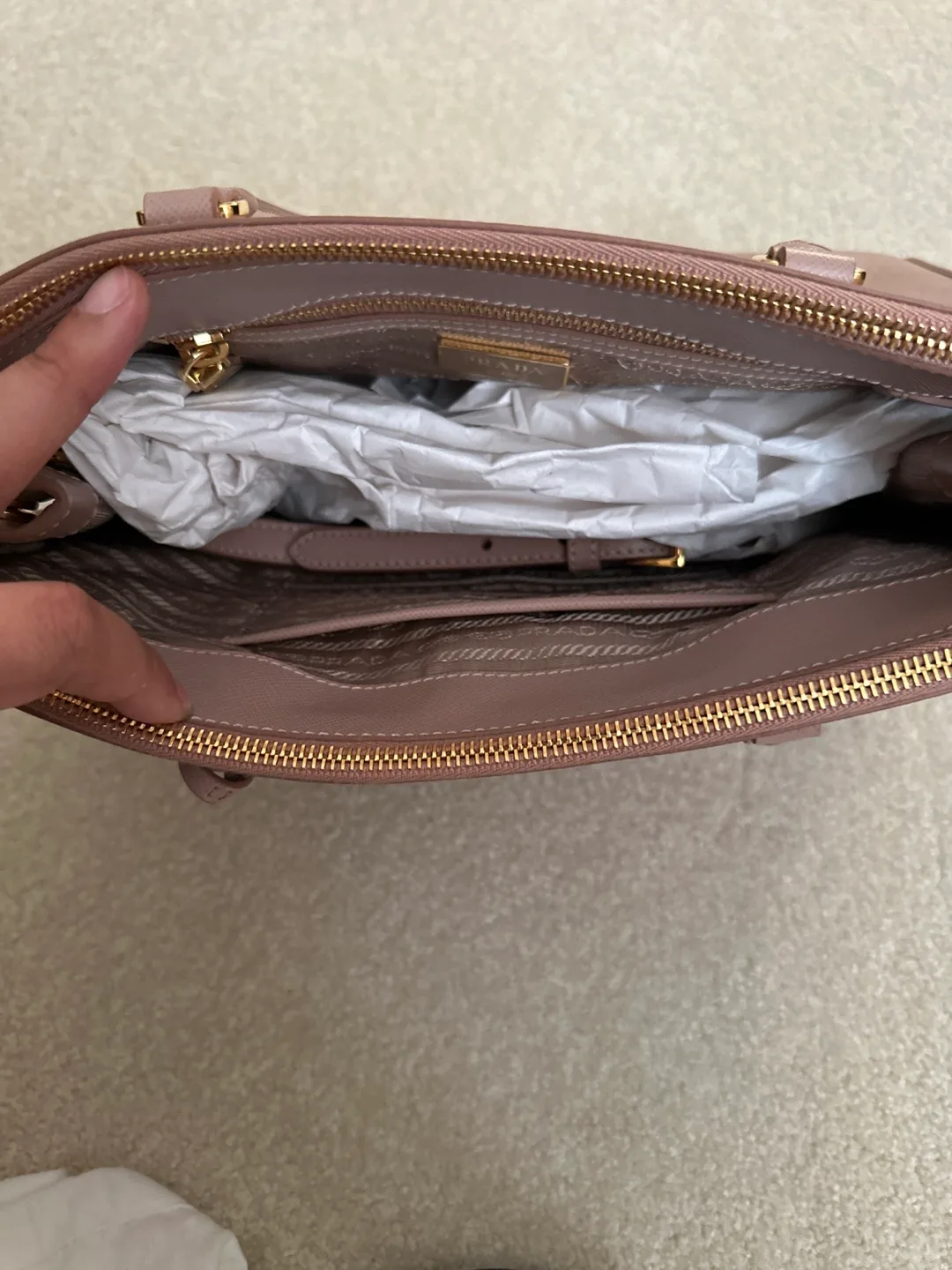 Prada Galleria Saffiano Leather Bag - Pink image indicator(2)