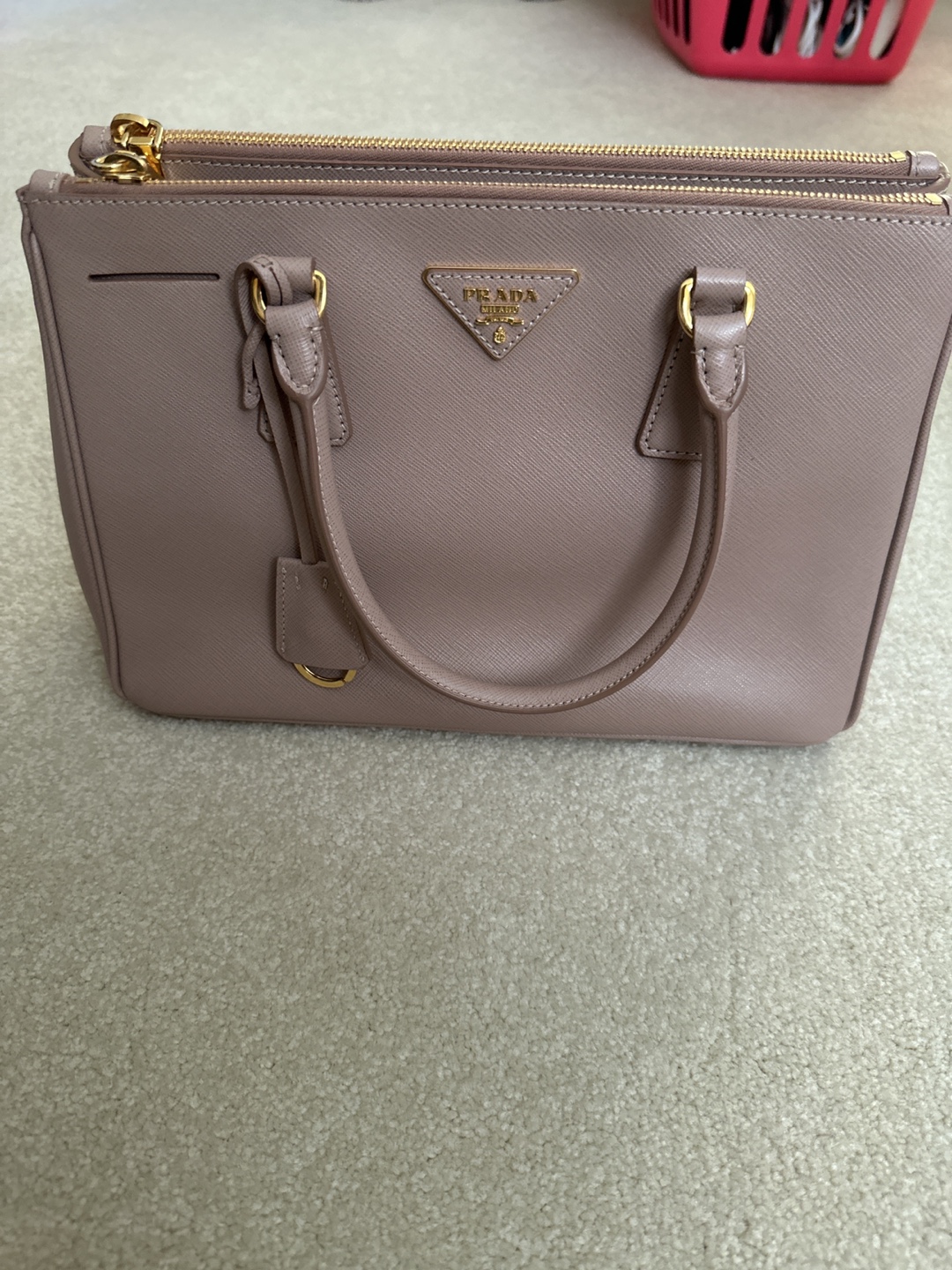 Prada Galleria Saffiano Leather Bag - Pink