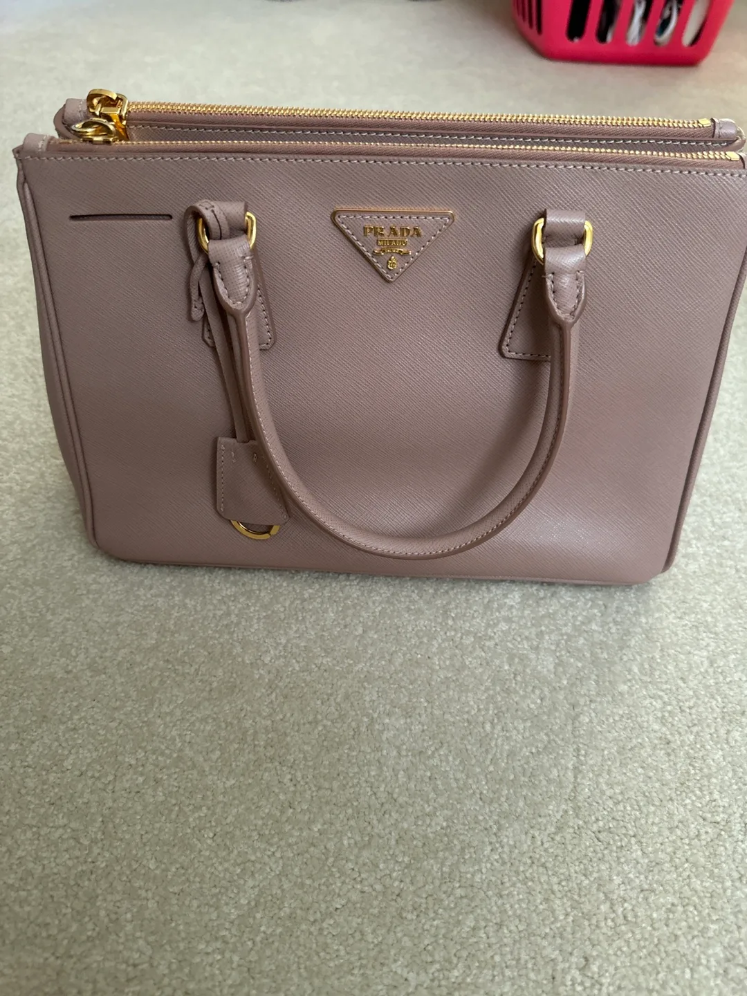 Prada Galleria Saffiano Leather Bag - Pink thumbnail