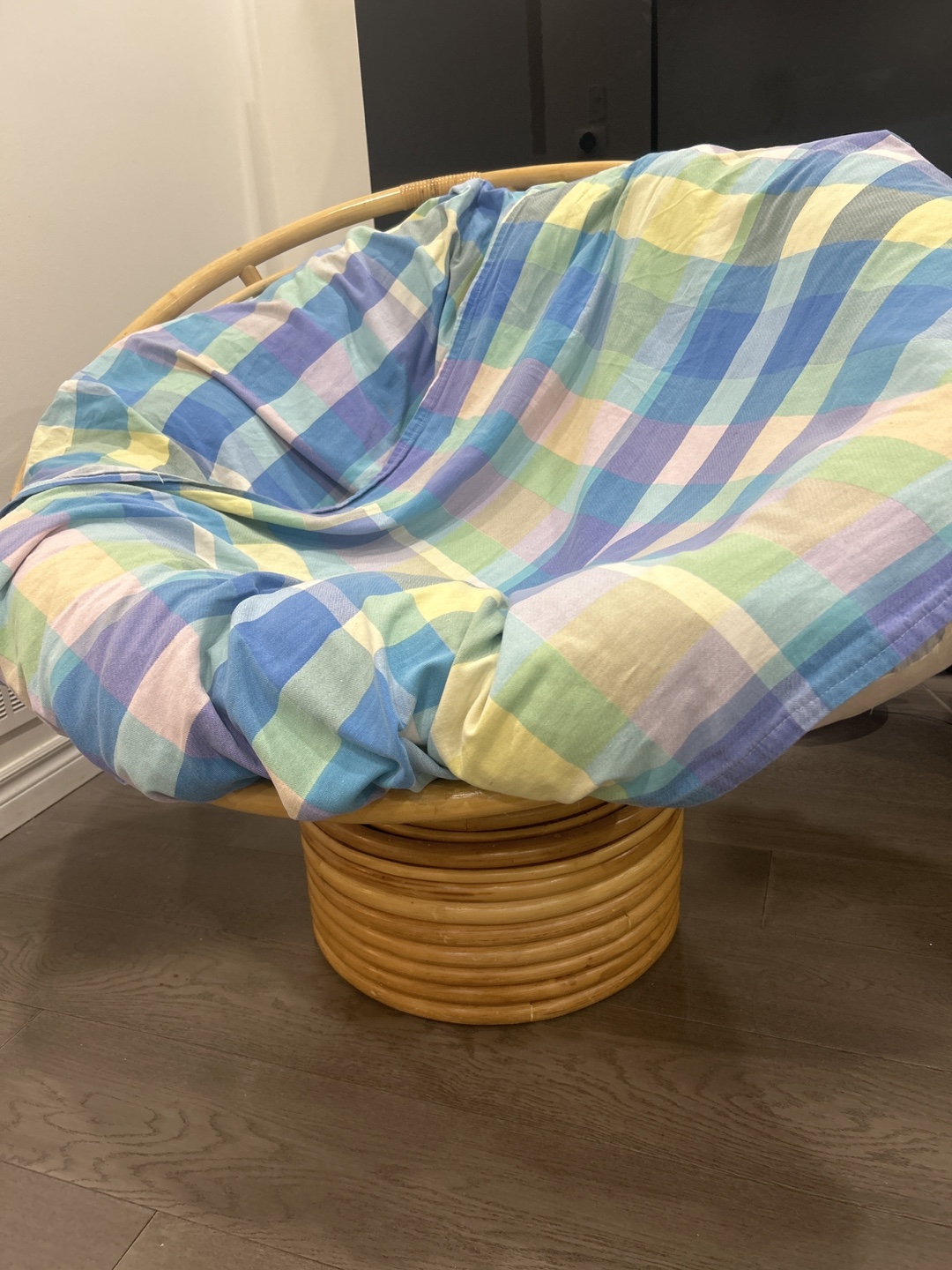 Rattan Papasan Chair with Cushion - photo 2