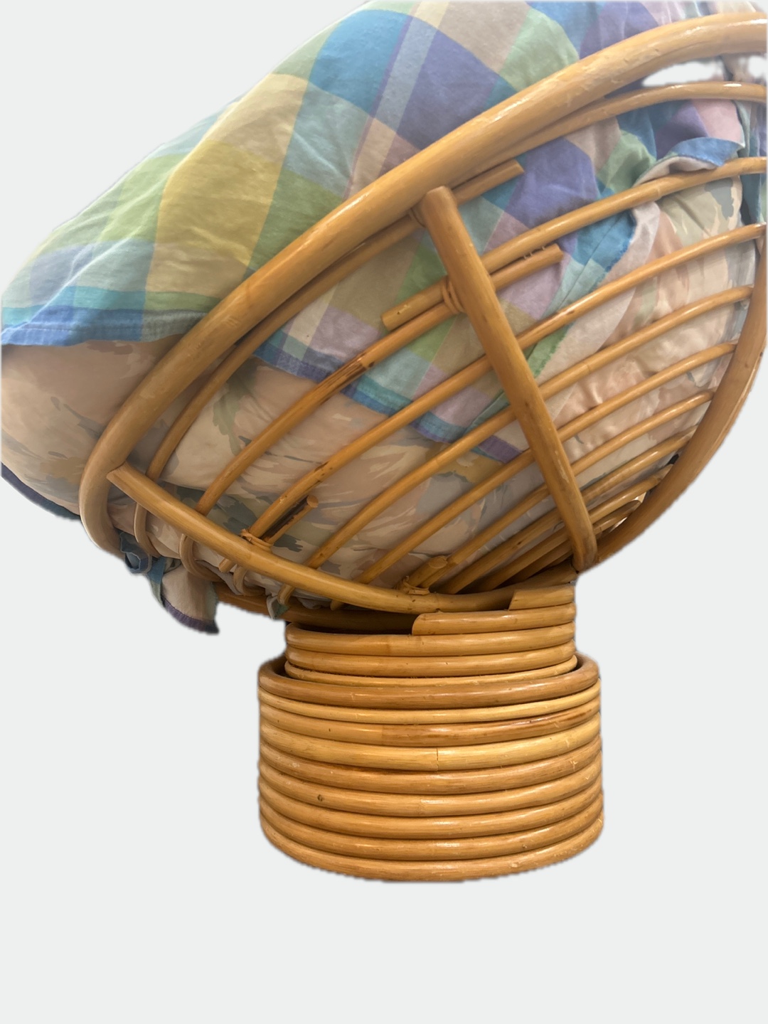 Rattan Papasan Chair with Cushion - photo 3