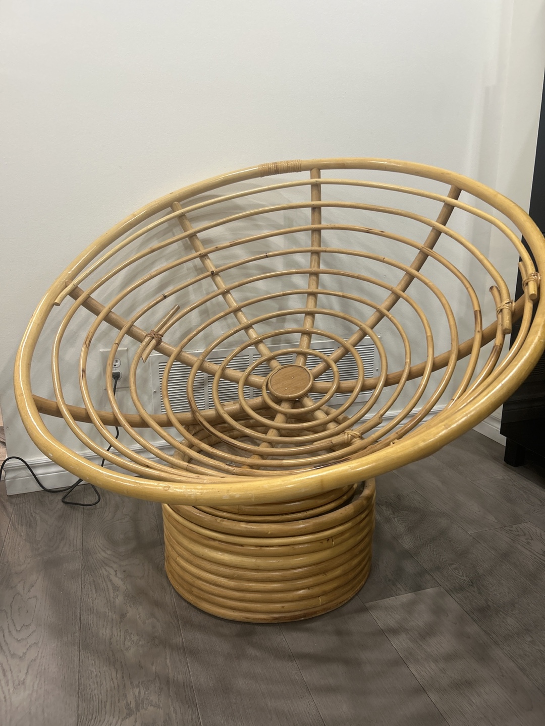 Rattan Papasan Chair with Cushion - photo 4