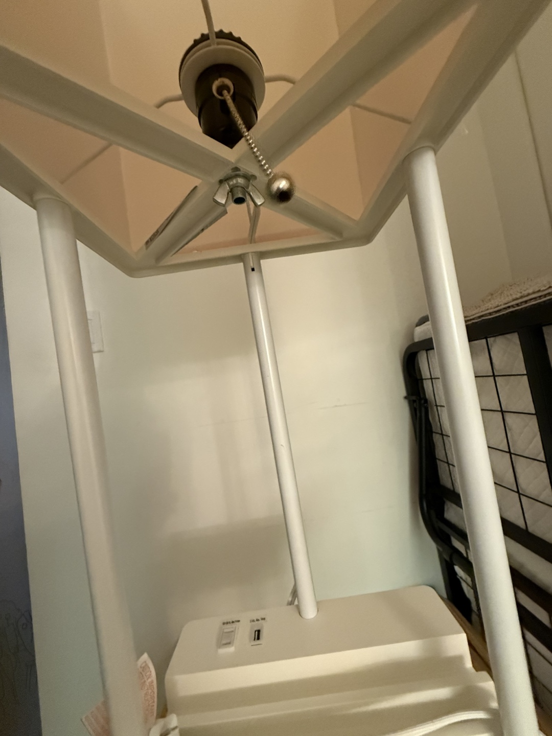 Modern White Pink Shelf Floor Lamp - photo 2