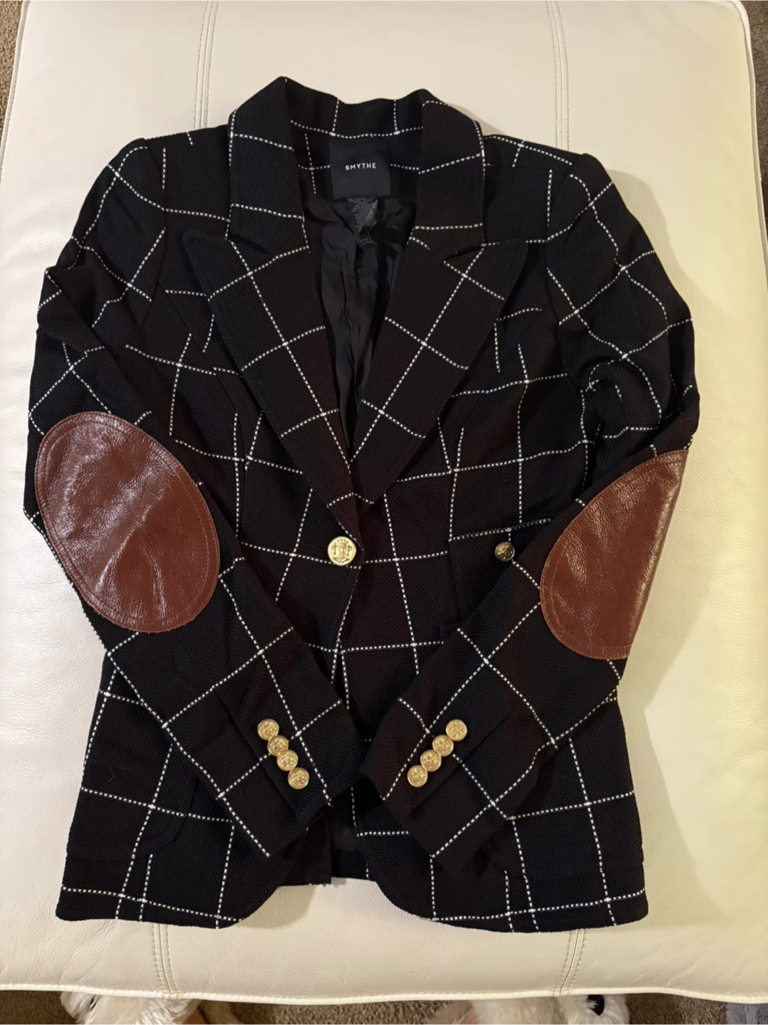 Smythe Elbow Patch Pocket Duchess Blazer- Size 2 - photo 2