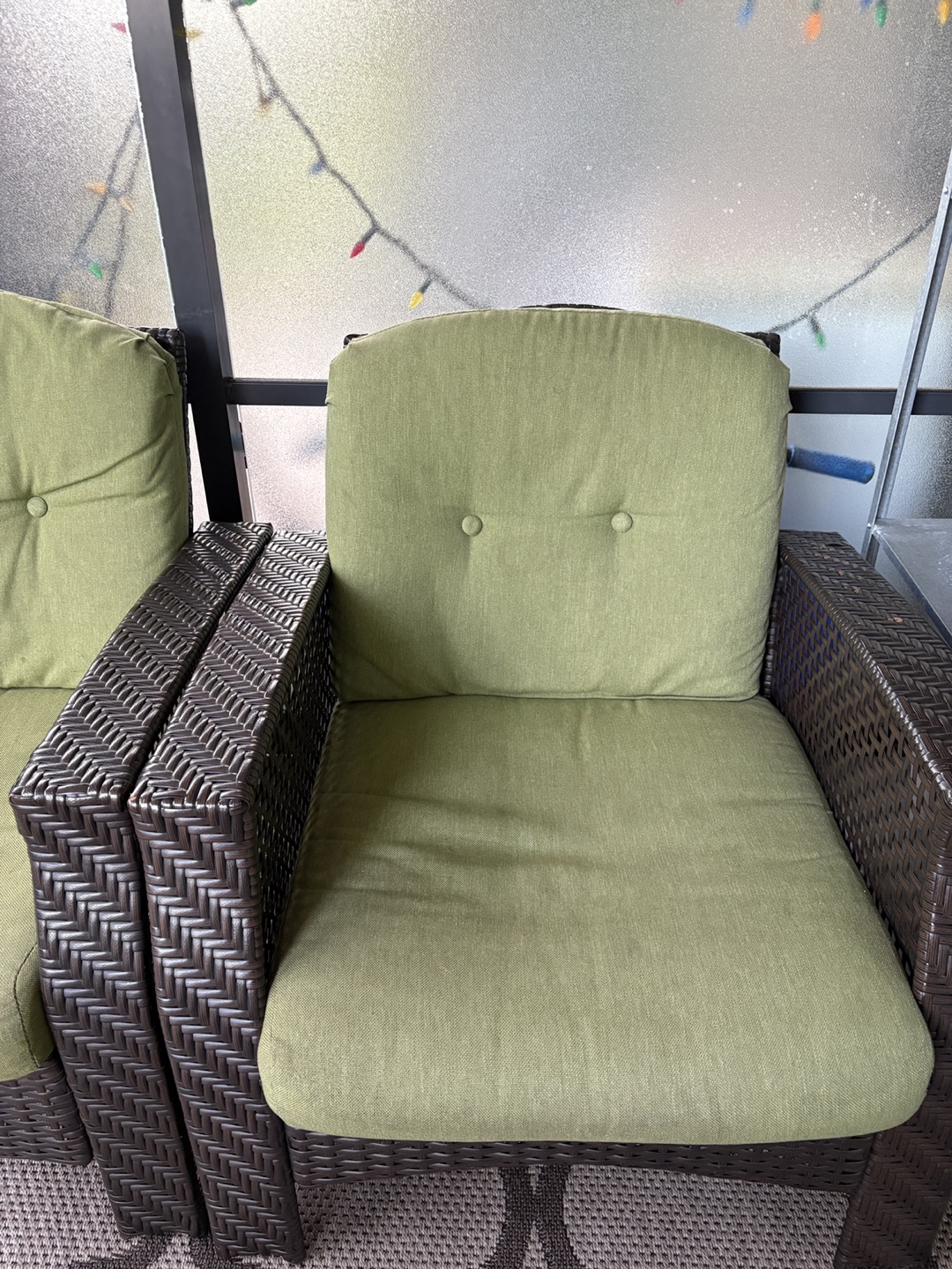 Outdoor Wicker Patio Set - Loveseat, Chairs, Table - photo 4
