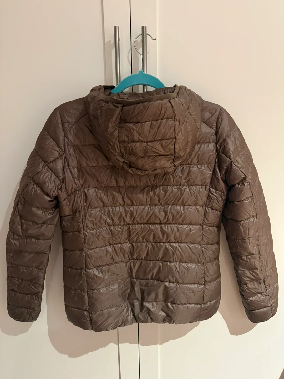 Uniqlo Brown Puffer Down Jacket - Size S 🤎 image indicator(3)