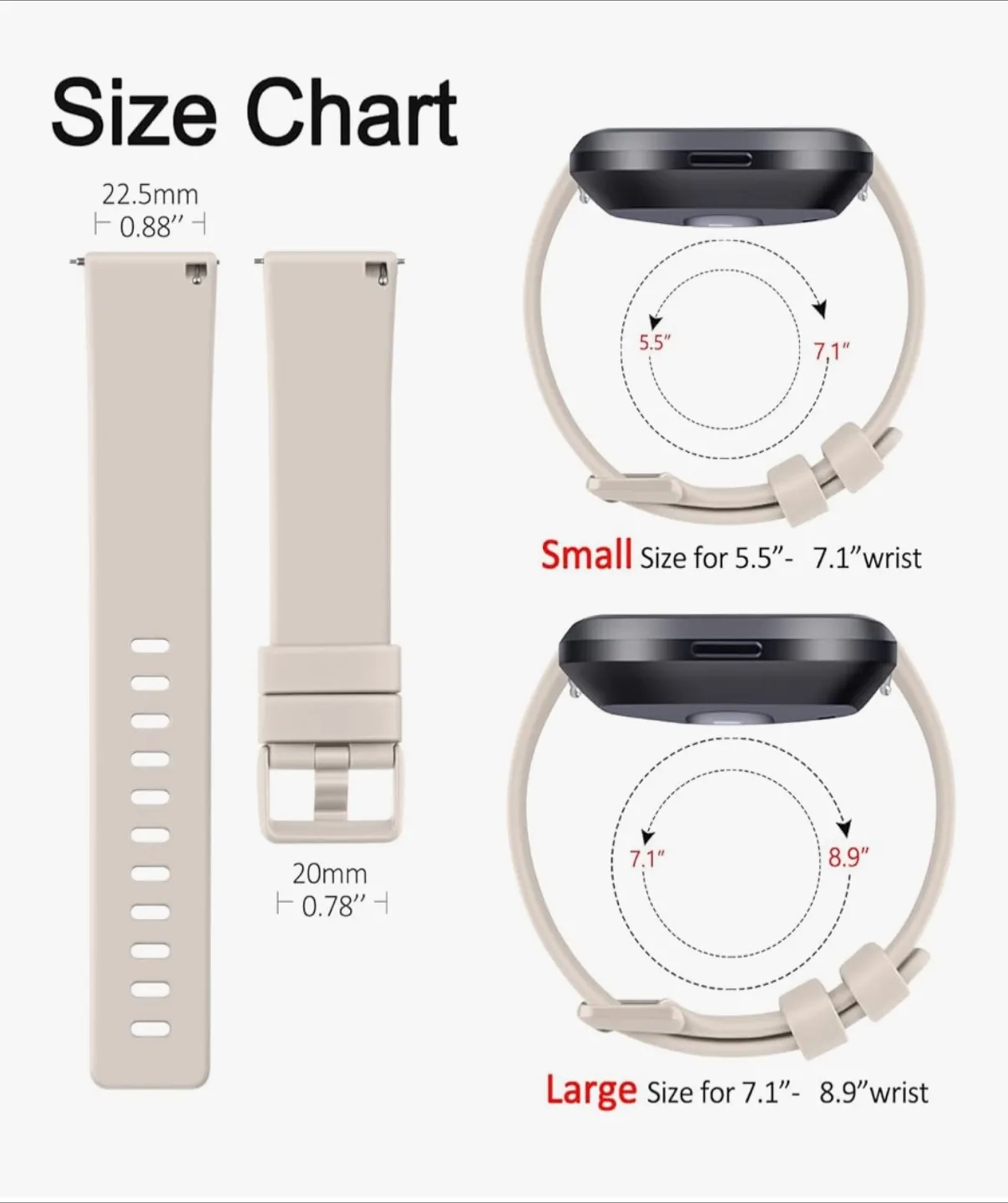 Fitbit Versa 2/SE/Versa Watch Bands image indicator(5)