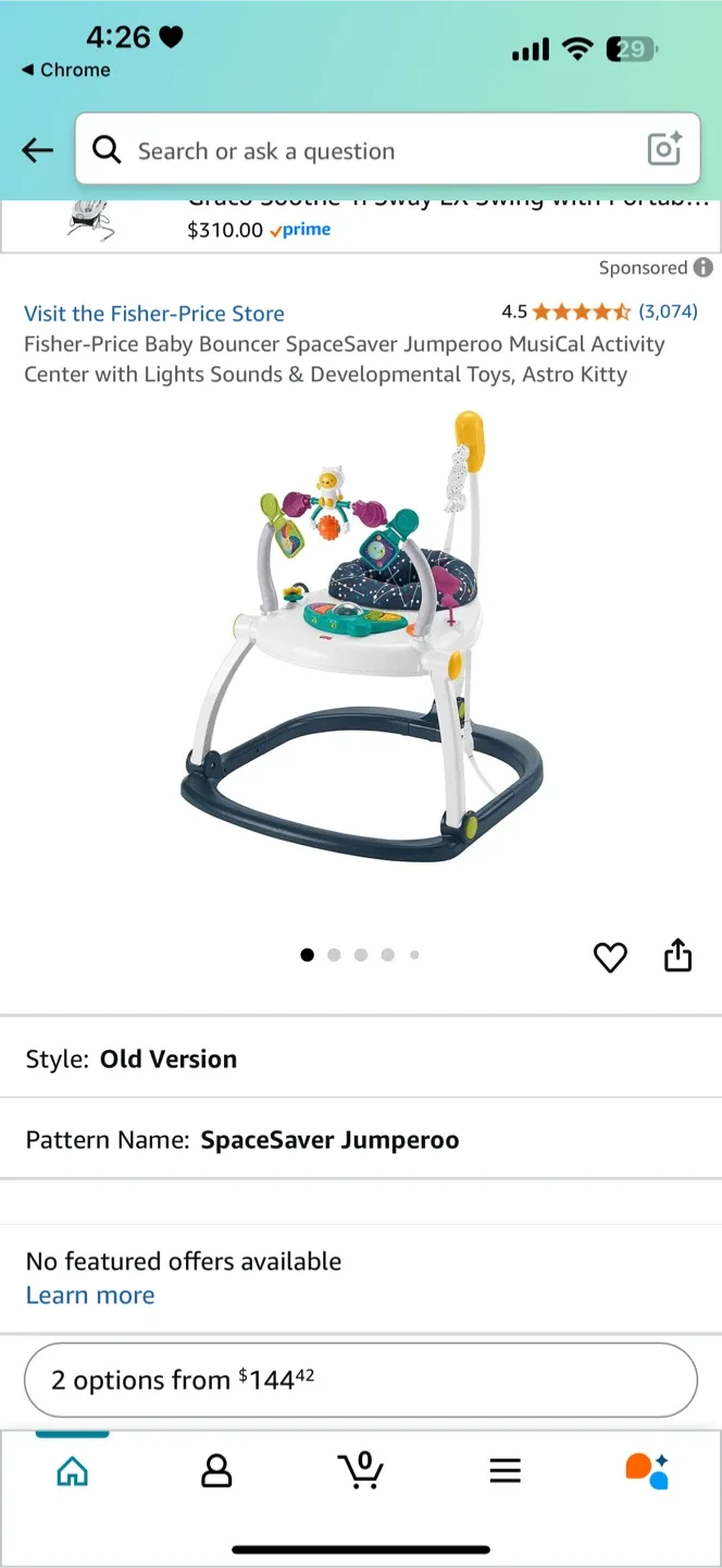 Fisher-Price SpaceSaver Jumperoo thumbnail