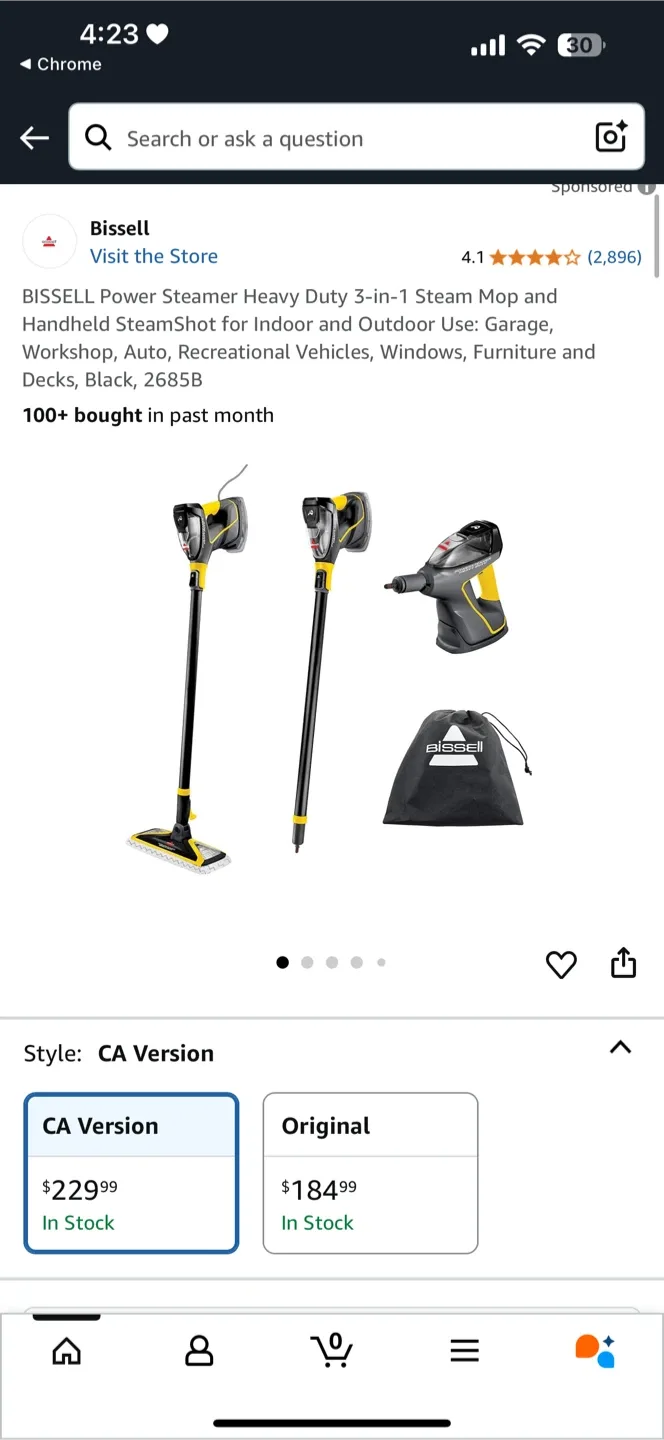 Bissell Power Steamer Heavy Duty 3-in-1 thumbnail