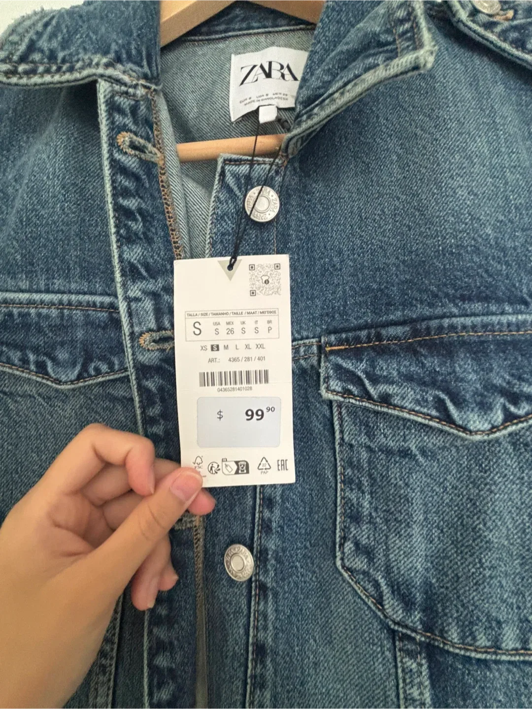 Zara Denim Jumpsuit - Size Small (New) image indicator(4)