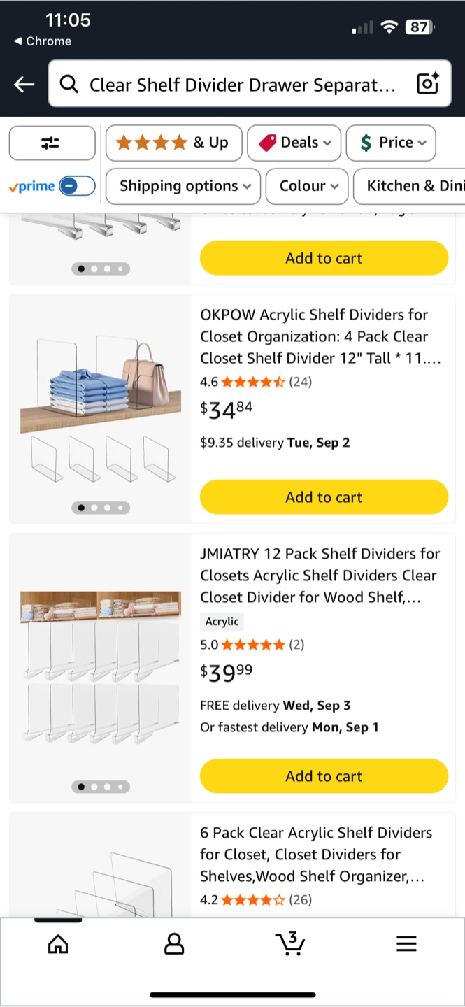 Acrylic Shelf Dividers - Clear - photo 3