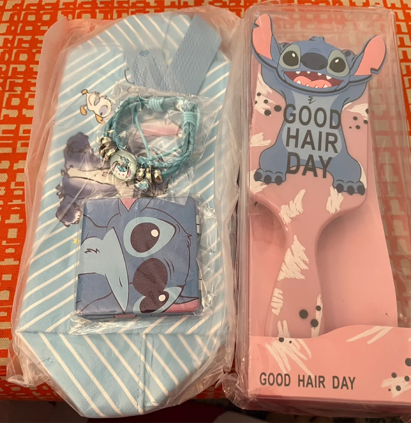 Disney Stitch Hair Brush, Bag & Bracelet Set thumbnail