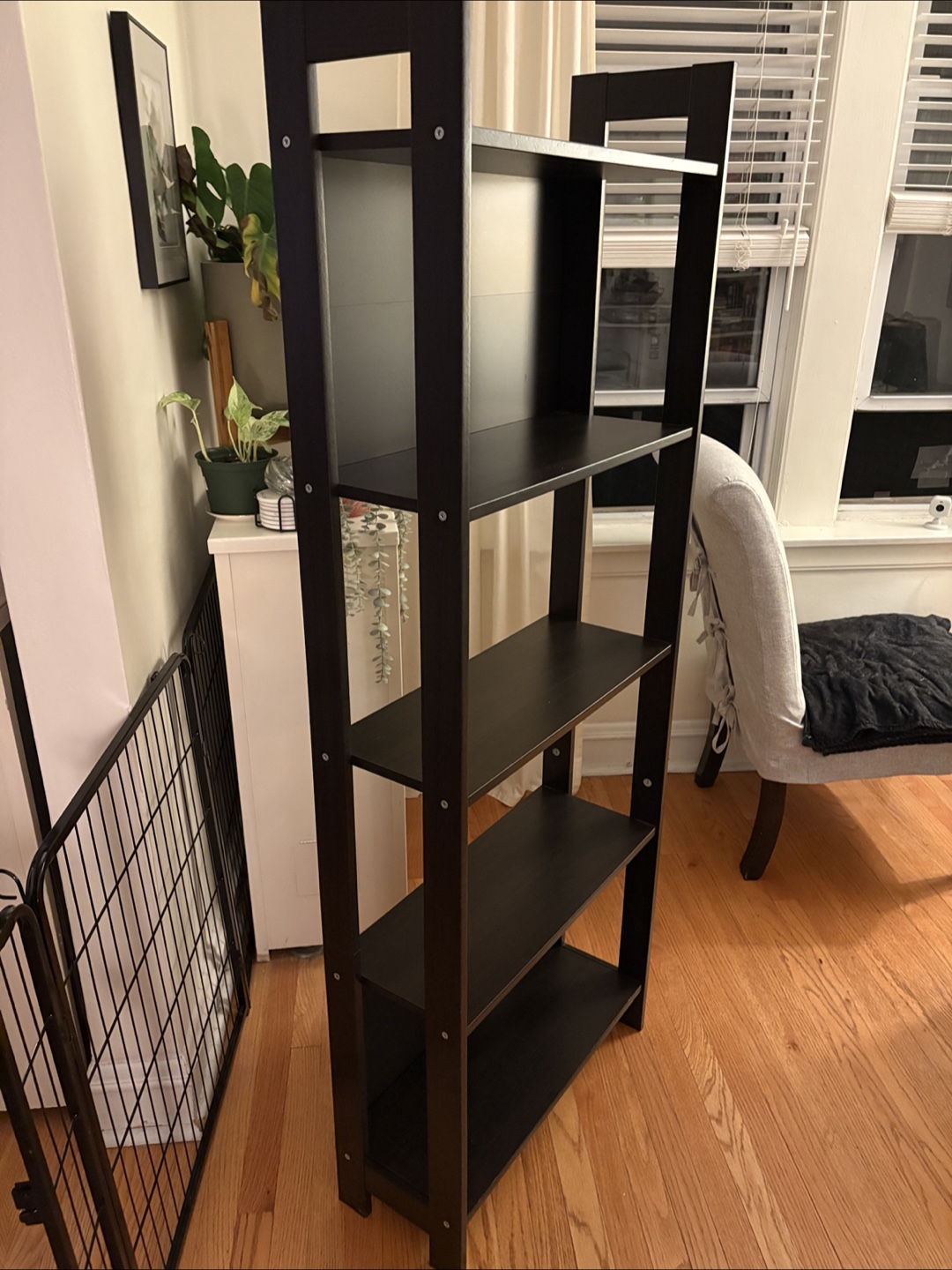 Black/Brown Ladder Shelf - photo 2