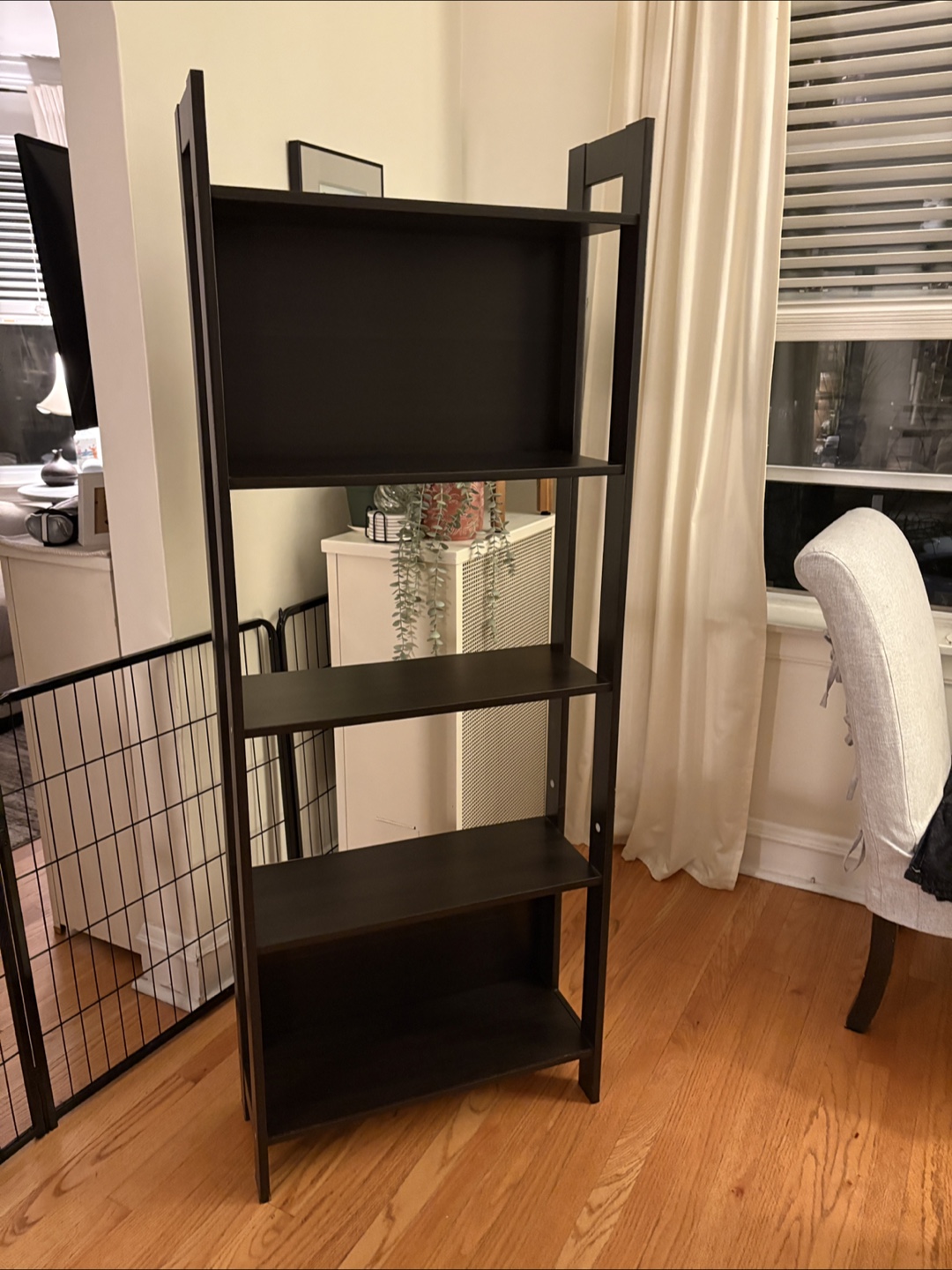 Black/Brown Ladder Shelf