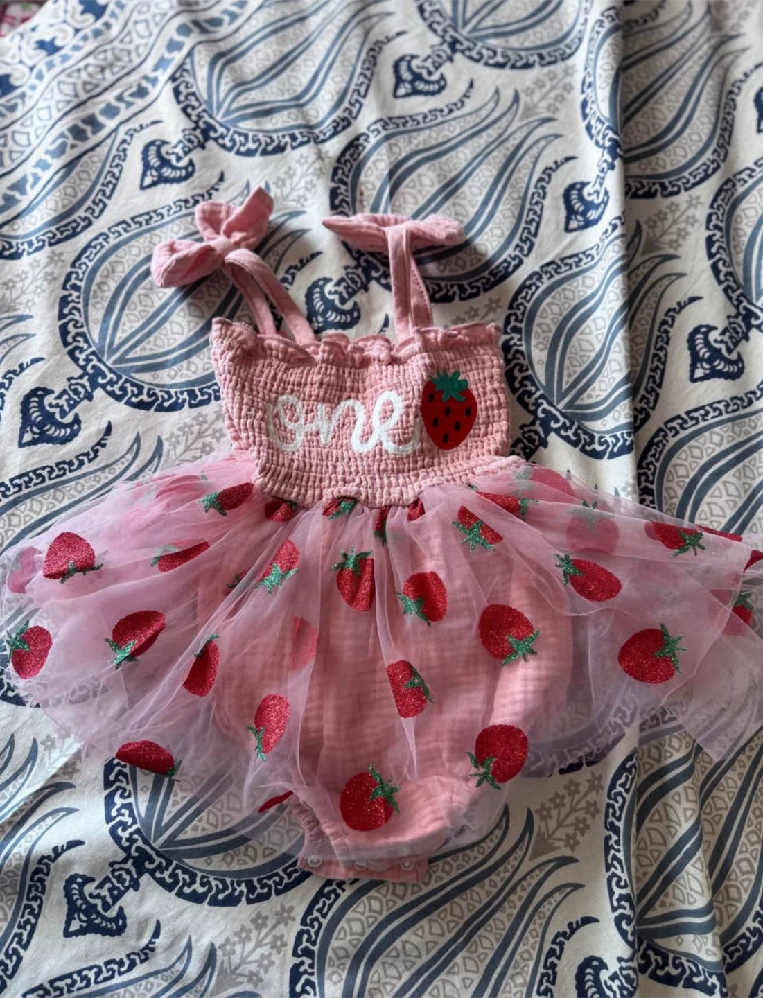 Strawberry 1st Birthday Outfit