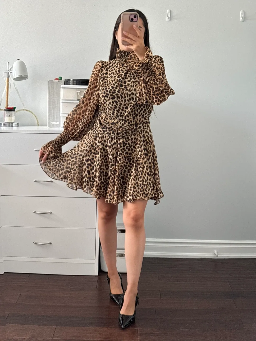 Zara l Leopard Print Dress - S thumbnail