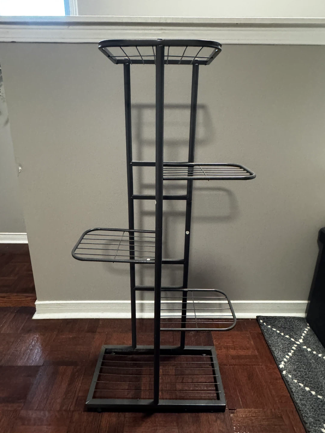 5 Tier Metal Plant Stand - Grey