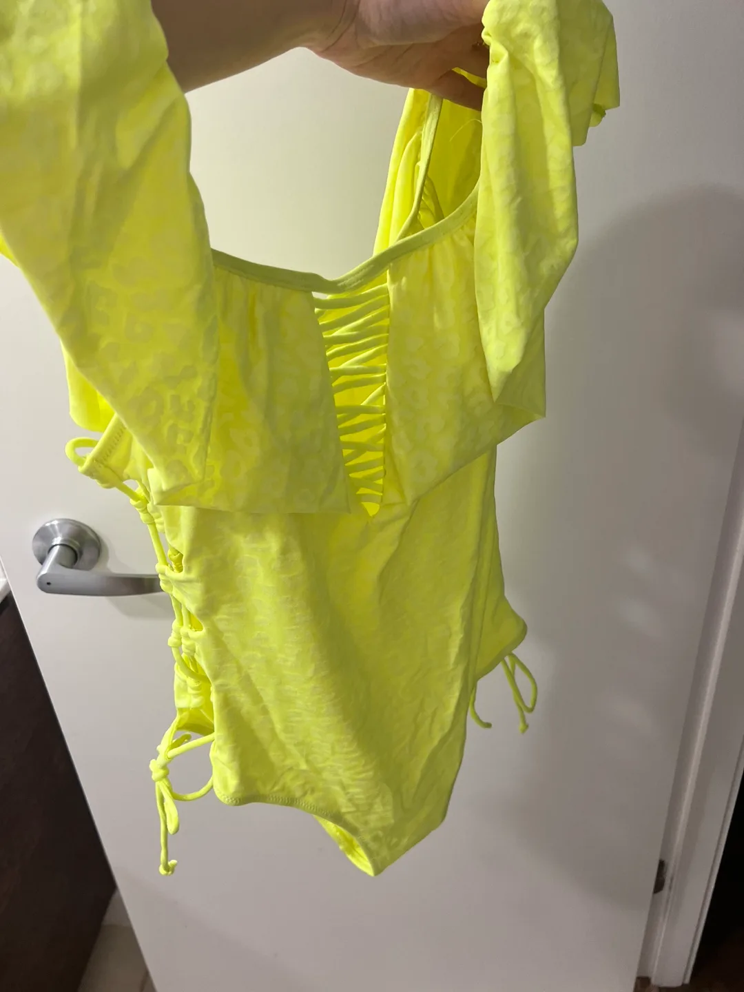 Ruffle Neon Yellow New Swimsuit/Bodysuit Bikini Fashion nova image indicator(5)