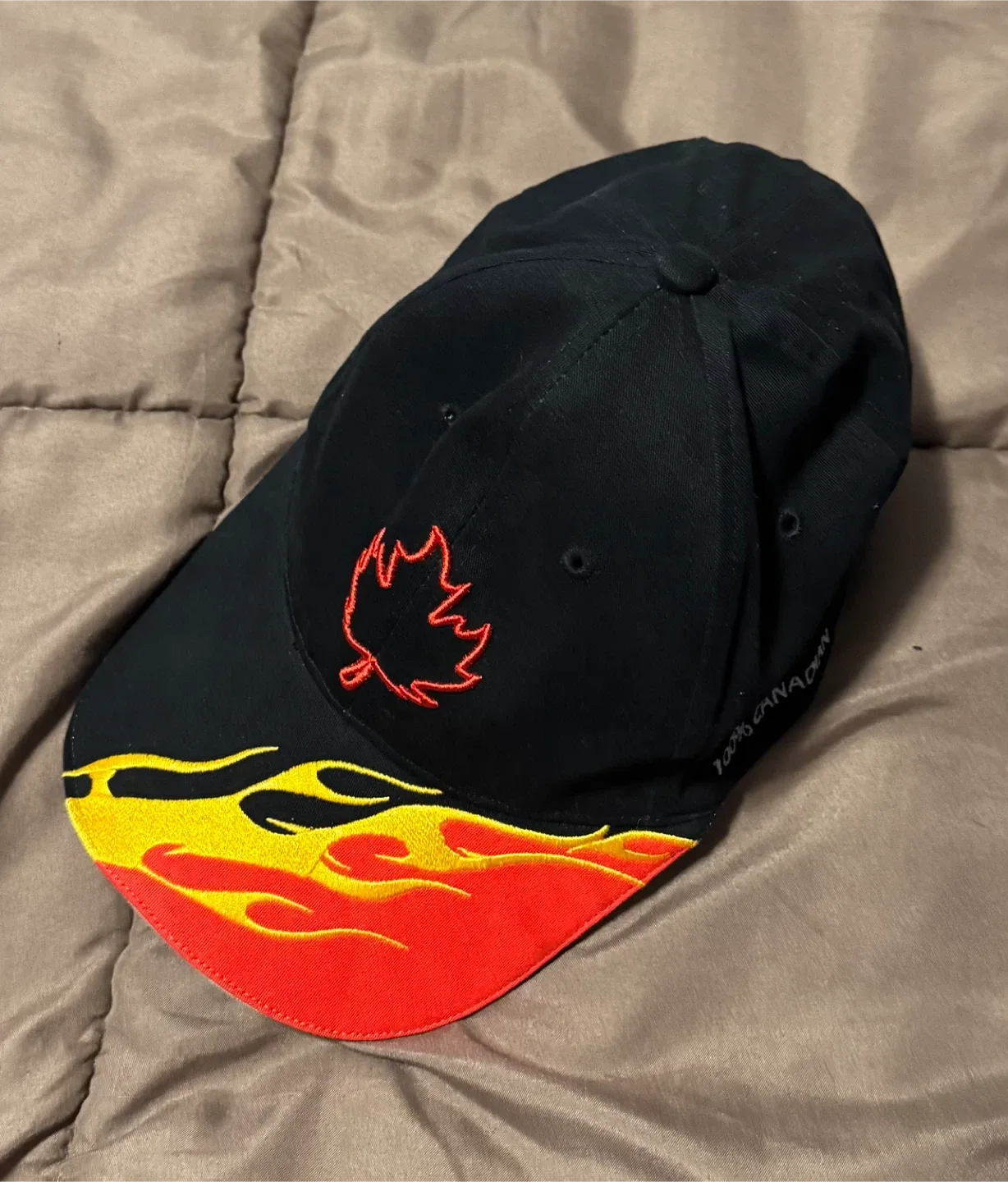 Black Red and Yellow Baseball Cap Hat thumbnail