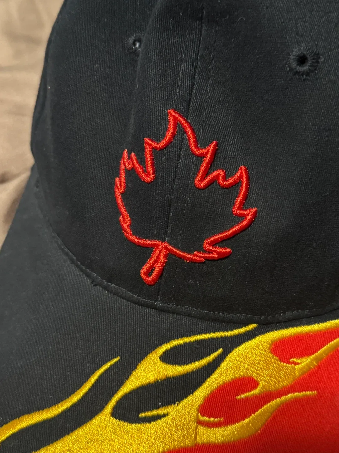 Black Red and Yellow Baseball Cap Hat image indicator(2)