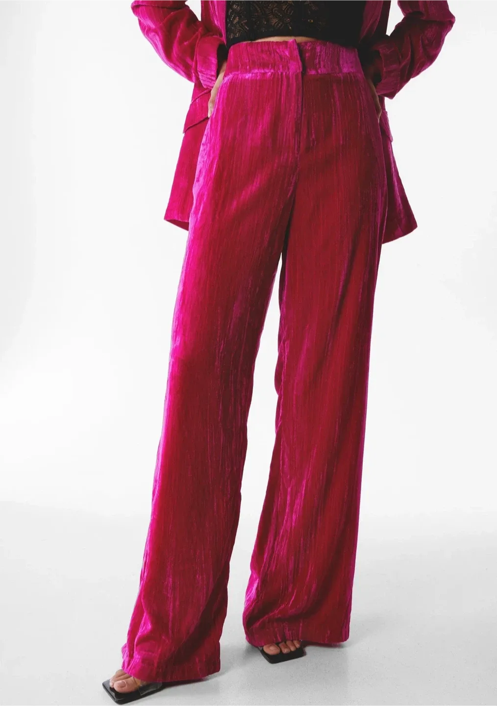 NWT Nasty Gal | Velvet Pant Suit - US 6 image indicator(2)