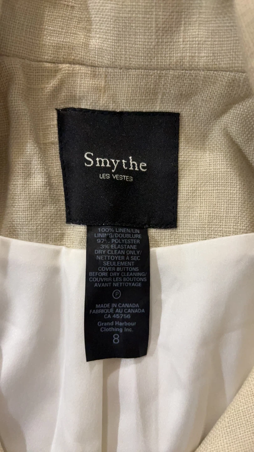 Smythe Linen Blazer - Size 8 - photo 5