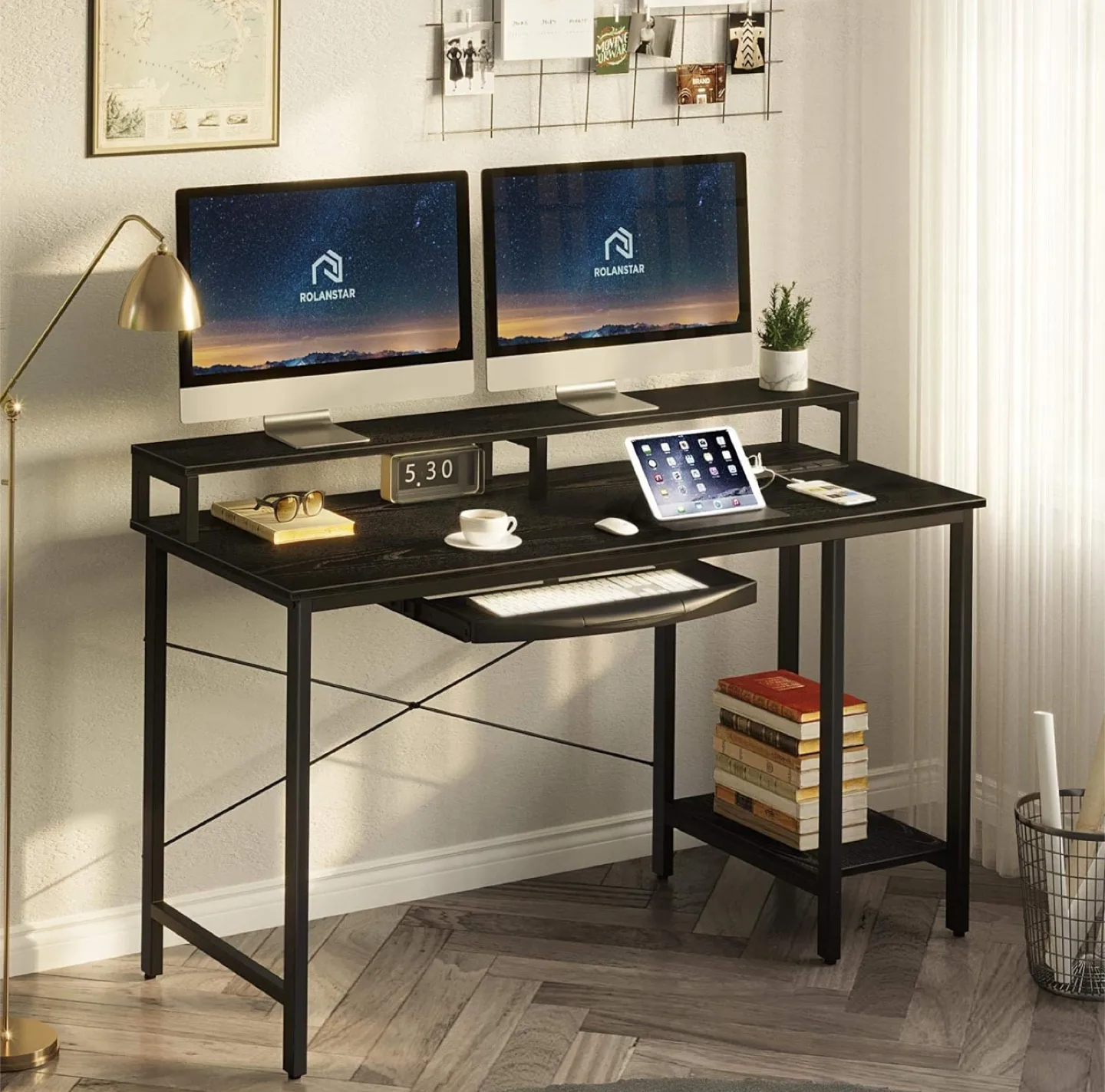 Computer Desk with Shelf thumbnail