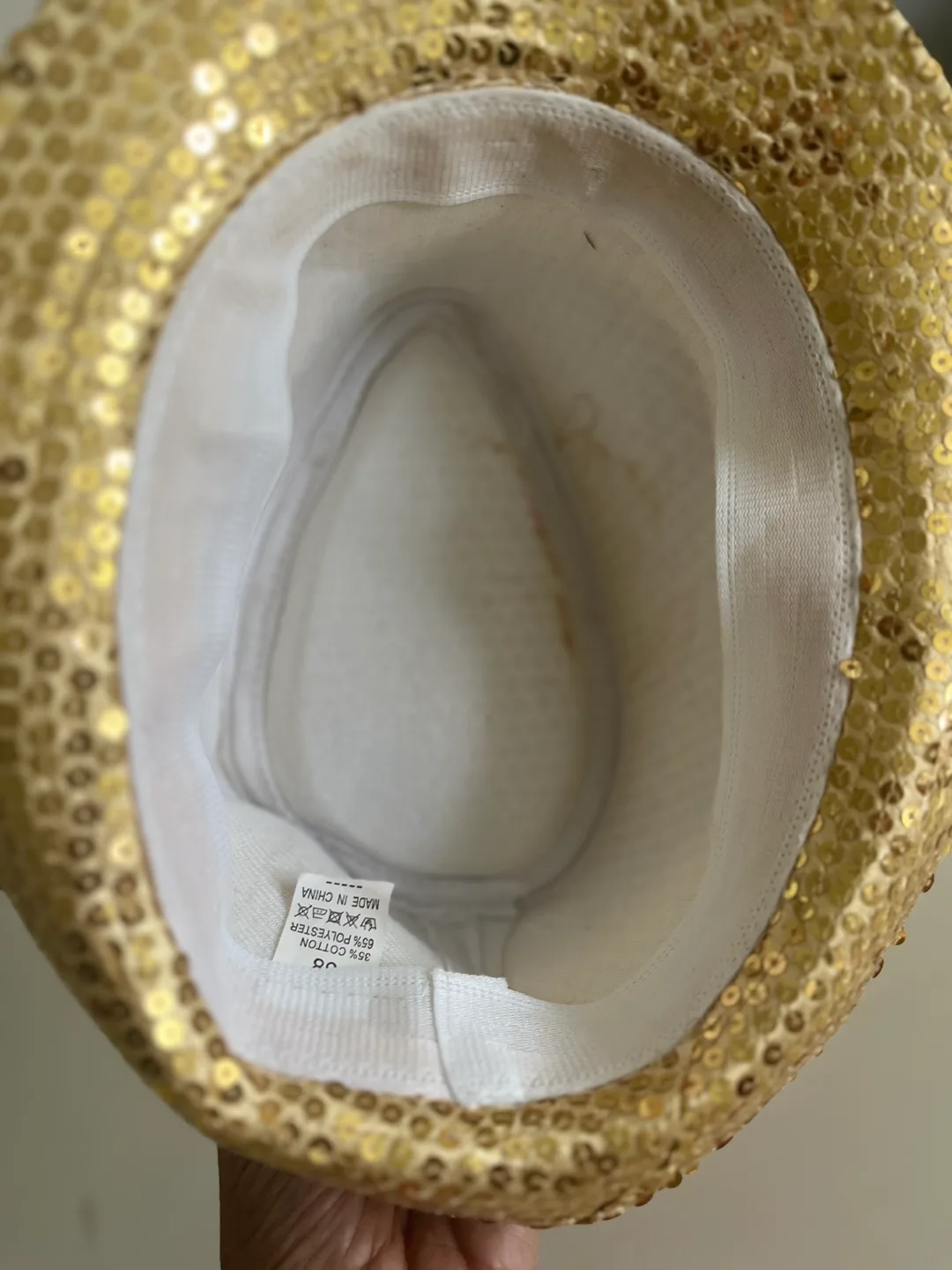 Gold Sequin Fedora Hat image indicator(3)