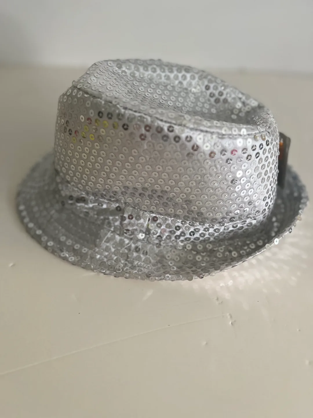 Silver Sequin Fedora Hat image indicator(2)