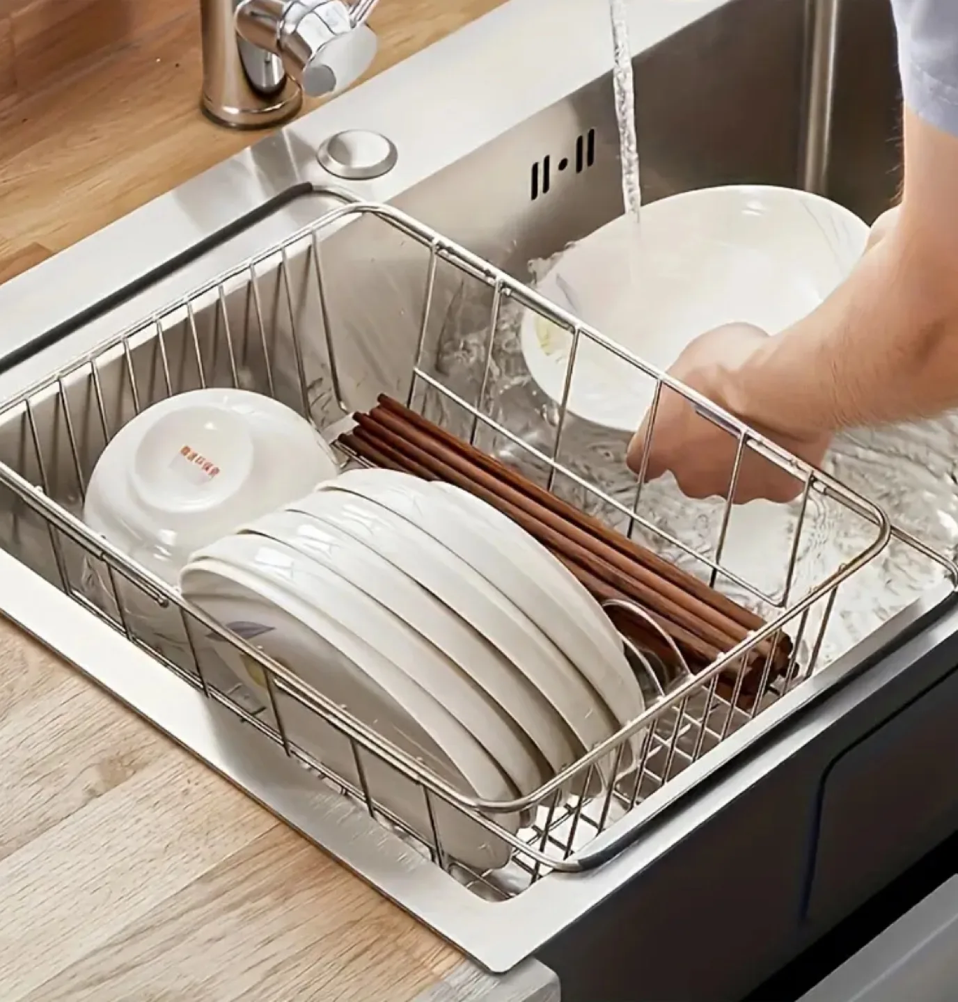 Kitchen Sink Dish Drying Rack thumbnail