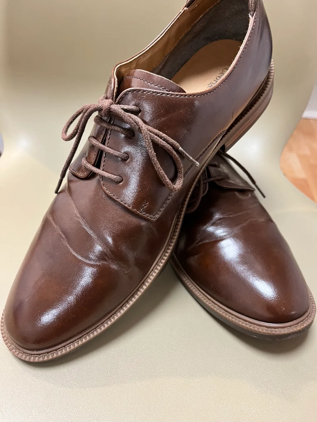 George Brown Leather Dress Shoes - Size 10 thumbnail