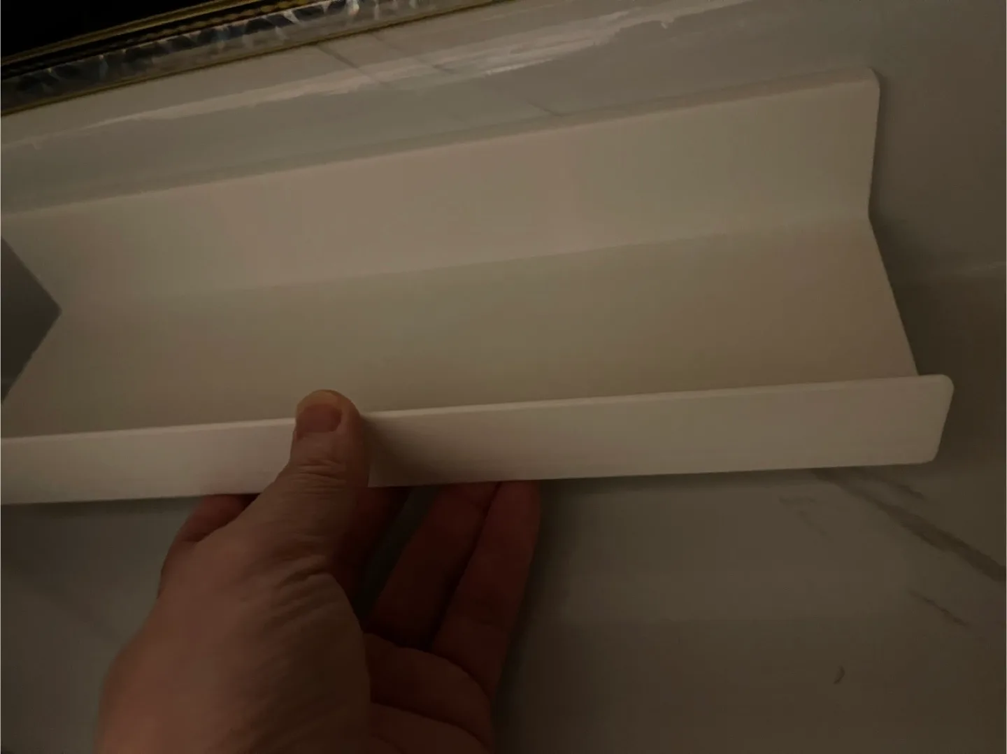 White Plastic Floating Shelf thumbnail