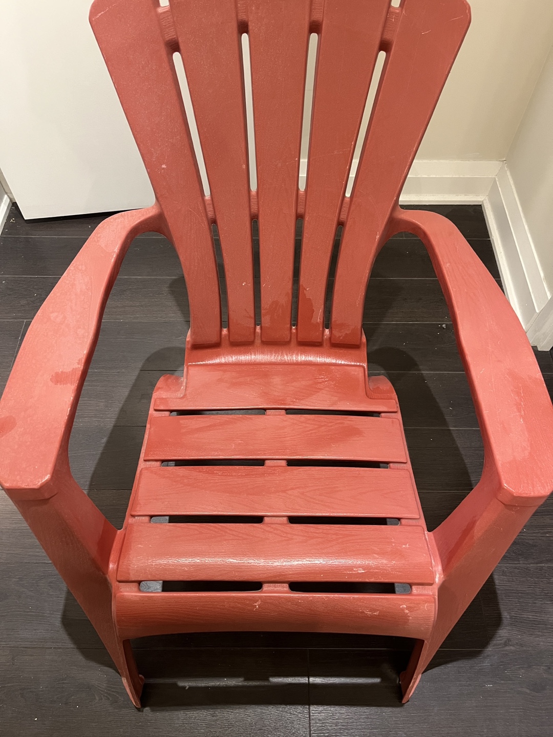 Red Plastic Muskoka Chair - photo 2