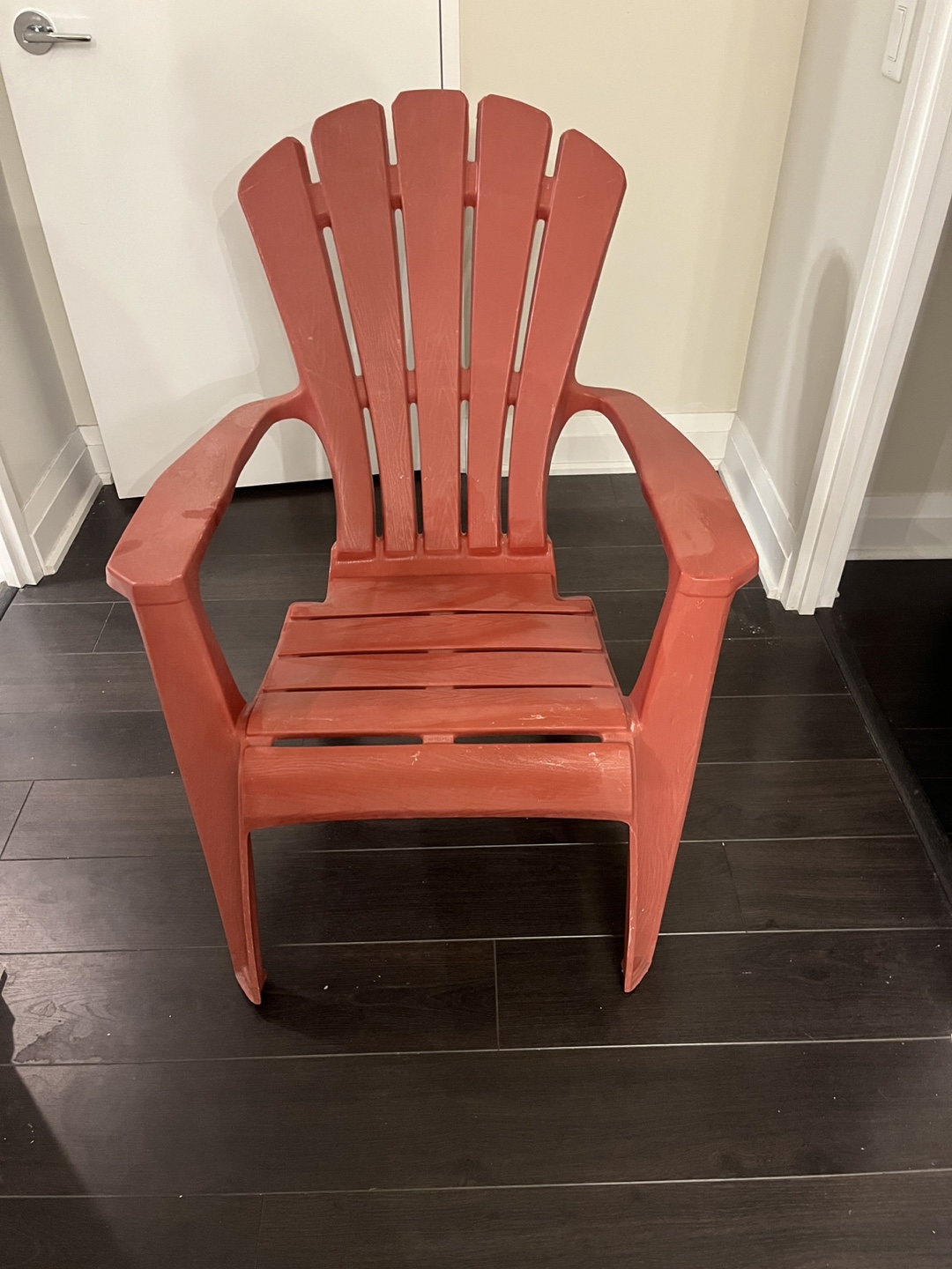 Red Plastic Muskoka Chair - photo 3