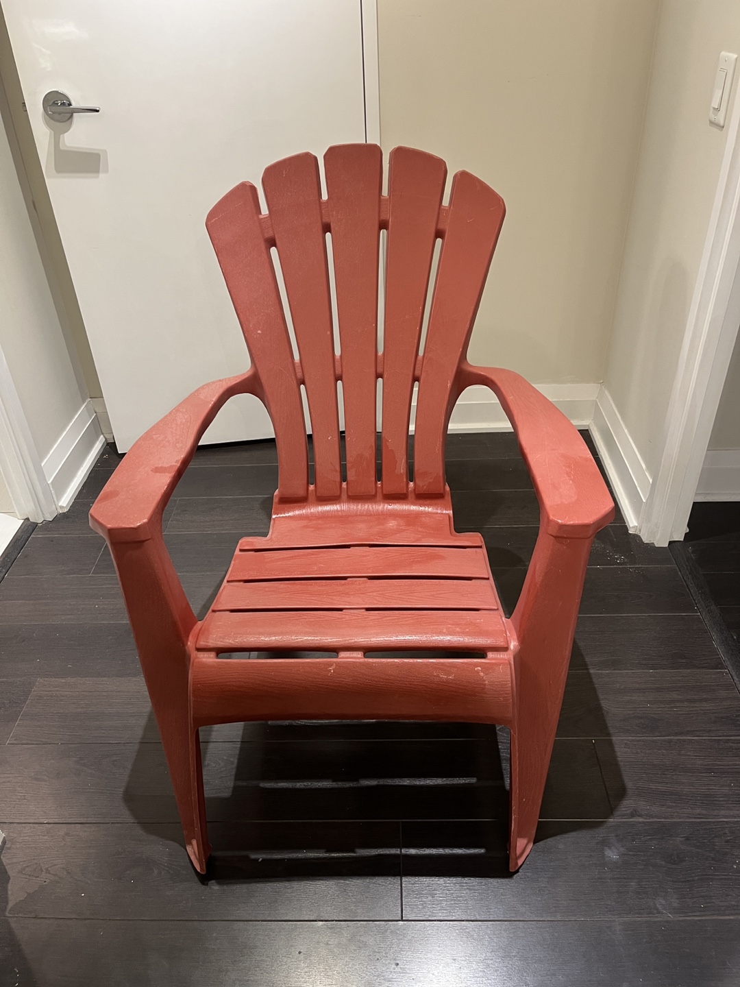 Red Plastic Muskoka Chair