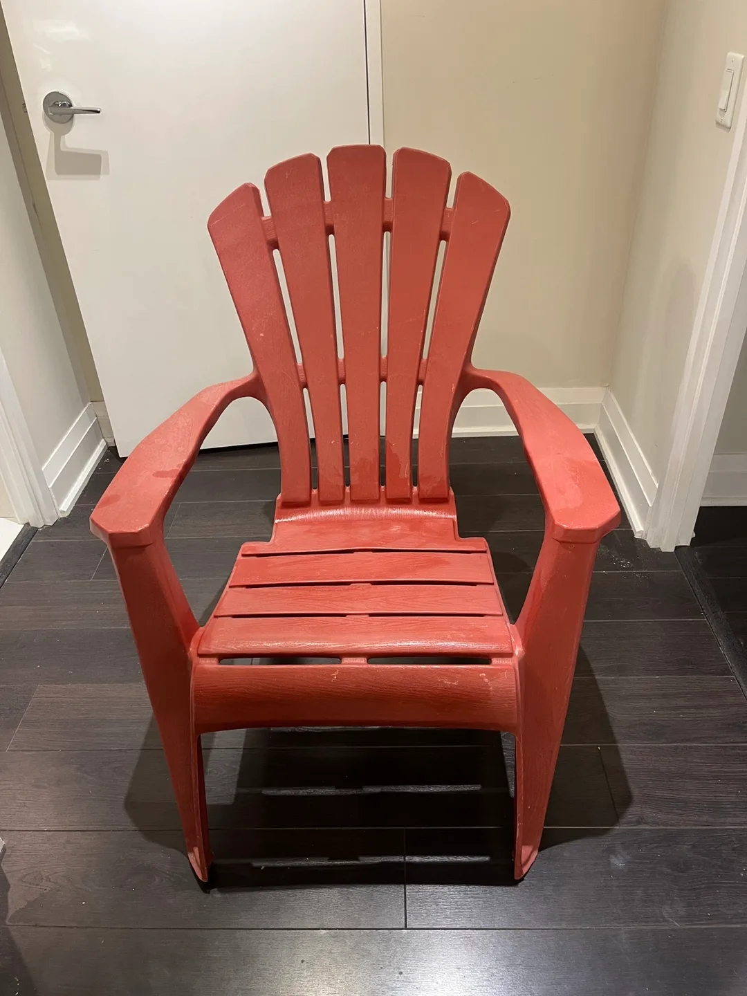 Red Plastic Muskoka Chair thumbnail