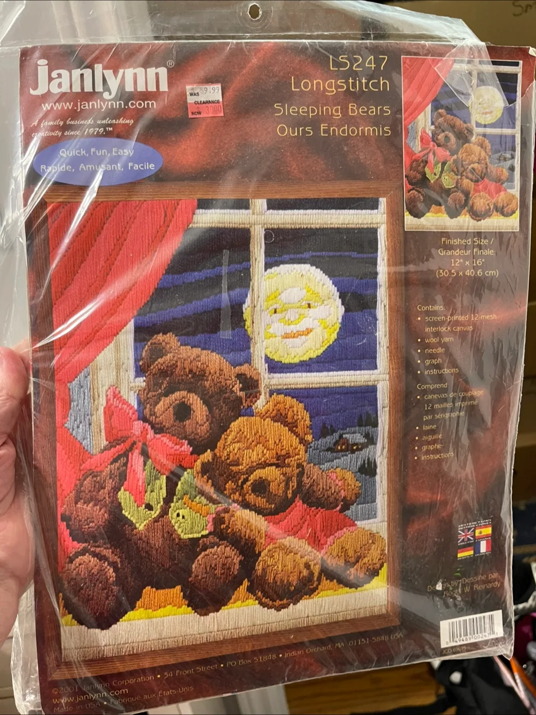 Janlynn Longstitch Teddy Bears Kit thumbnail
