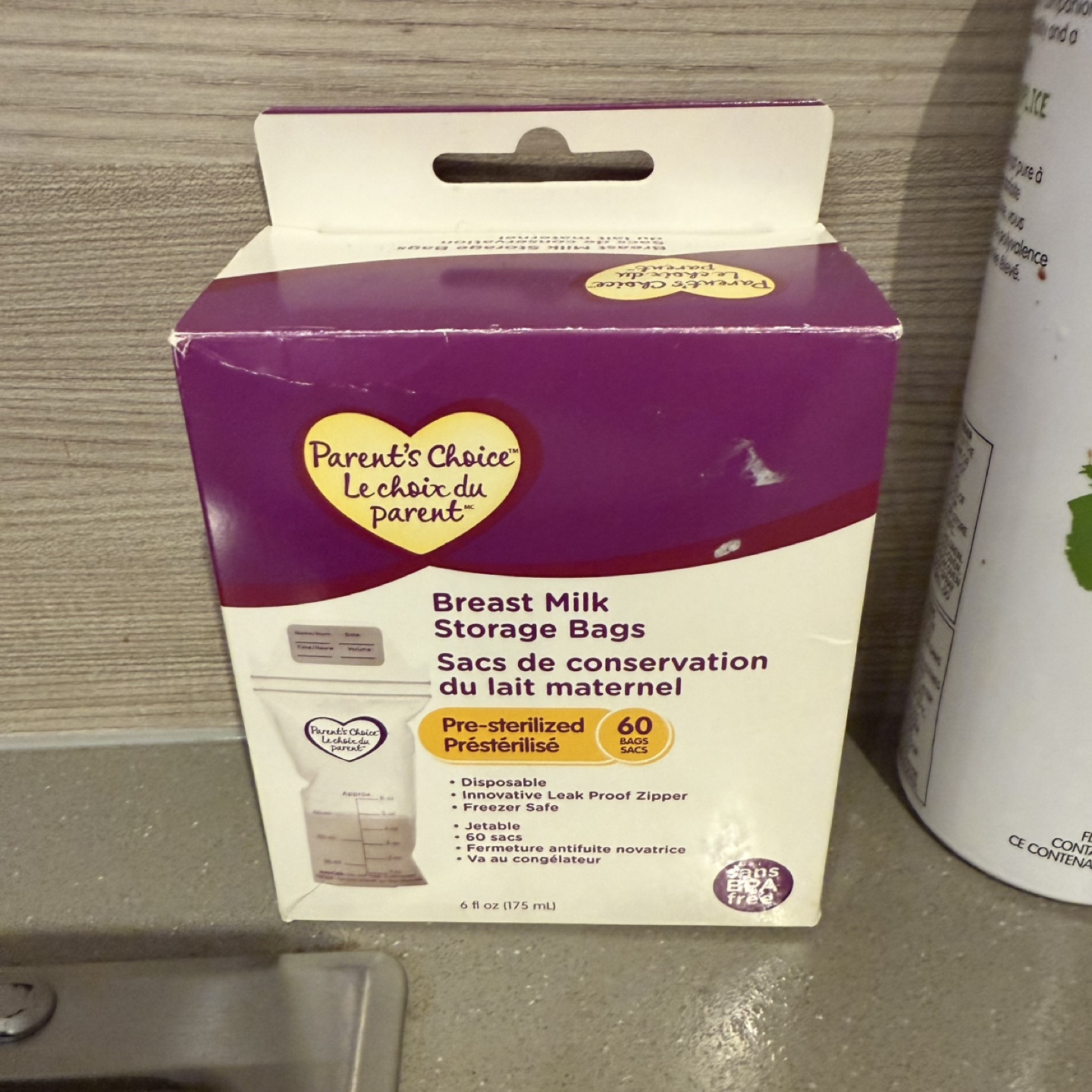 Parent's Choice Breast Milk Storage Bags - 60 Bags